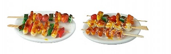 Servierplatte Grillspieße