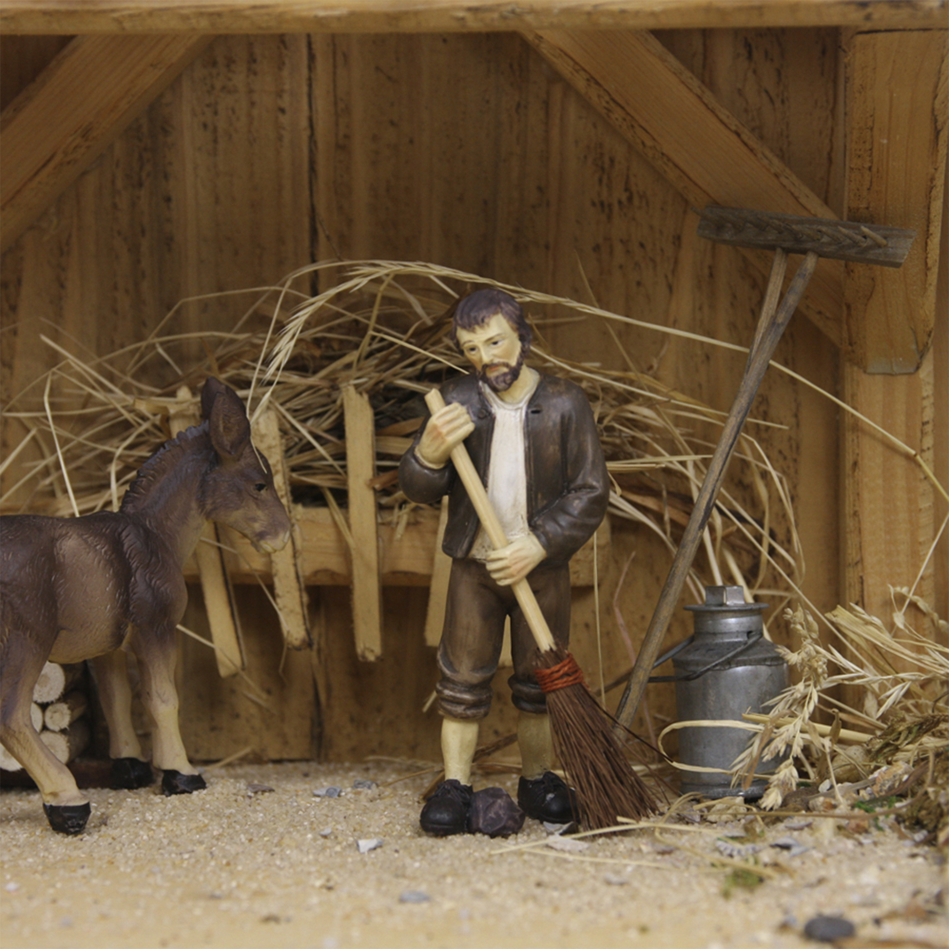 Krippenfigur oder Wichtelzubehör Esel Jungtier