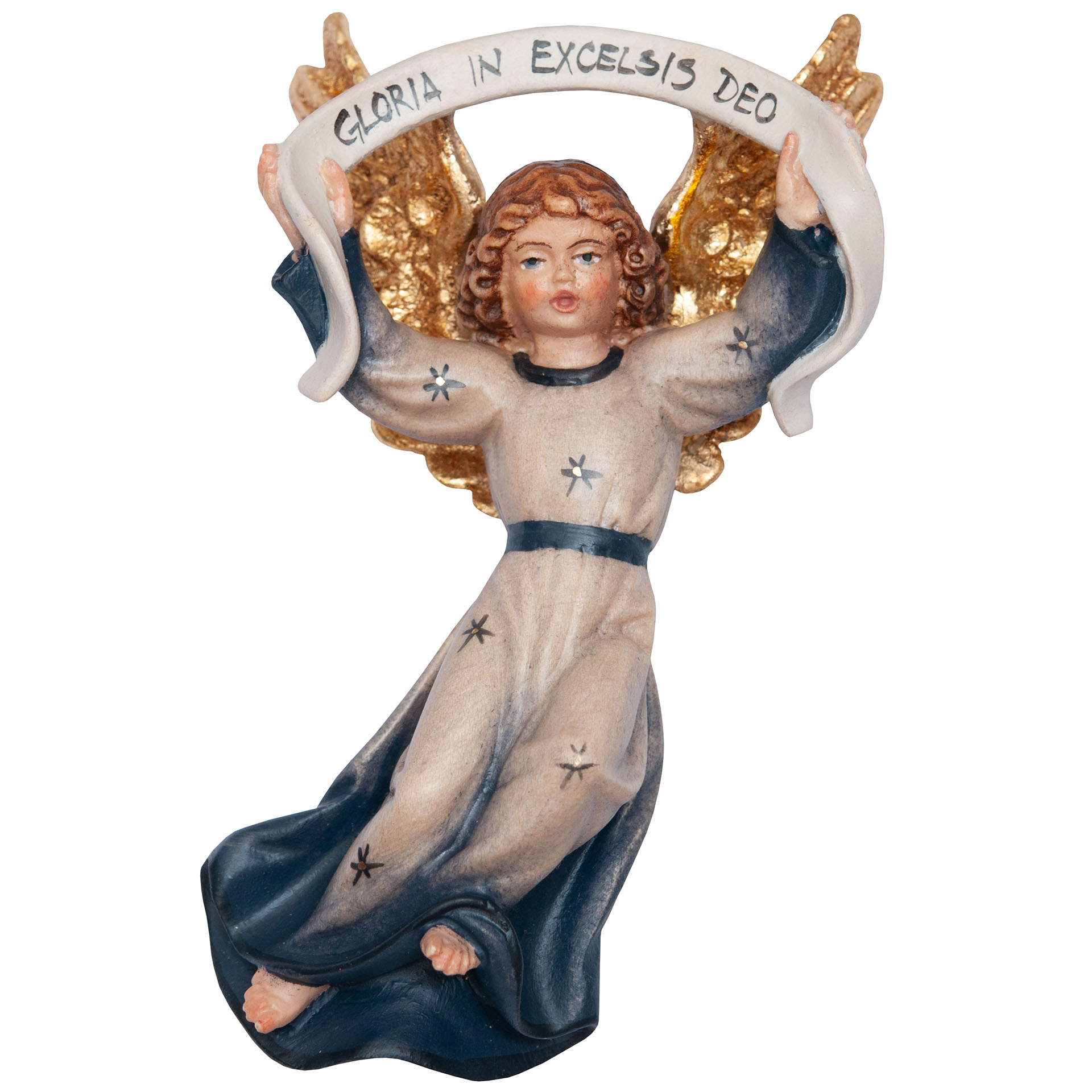 Gloria Engel Bethlehem Krippe col. blau