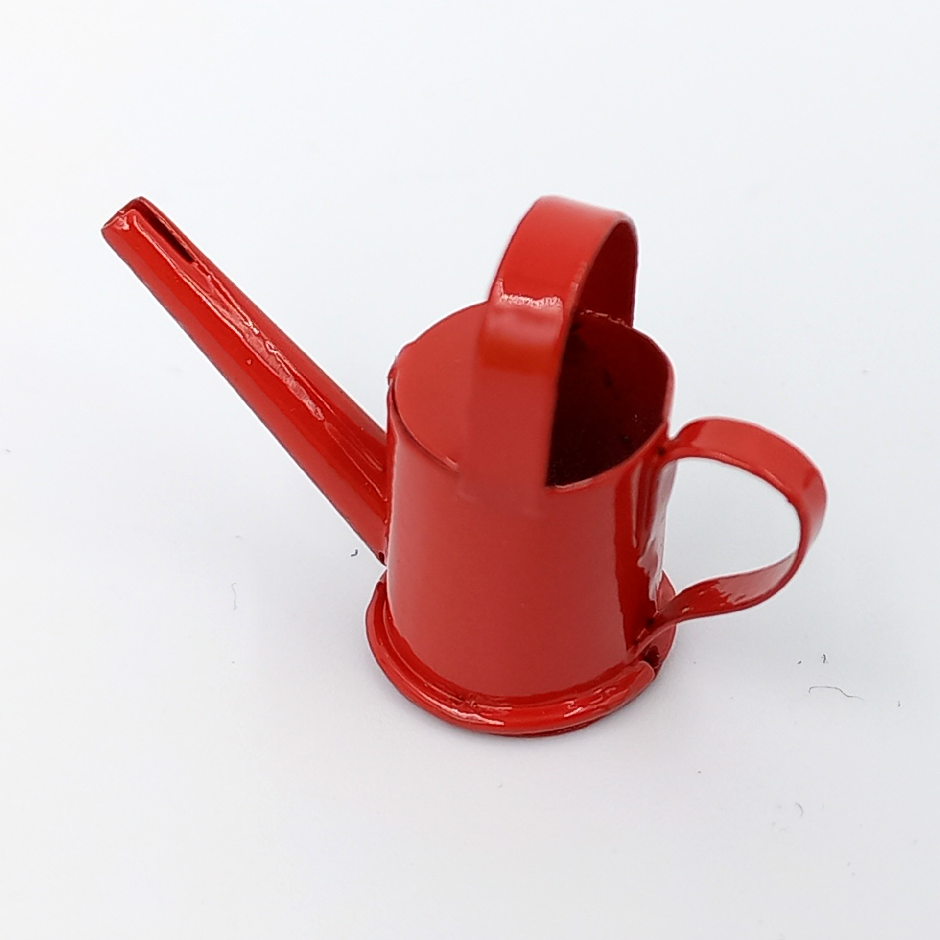 Gießkanne rot Wichtelzubehör Krippenzubehör