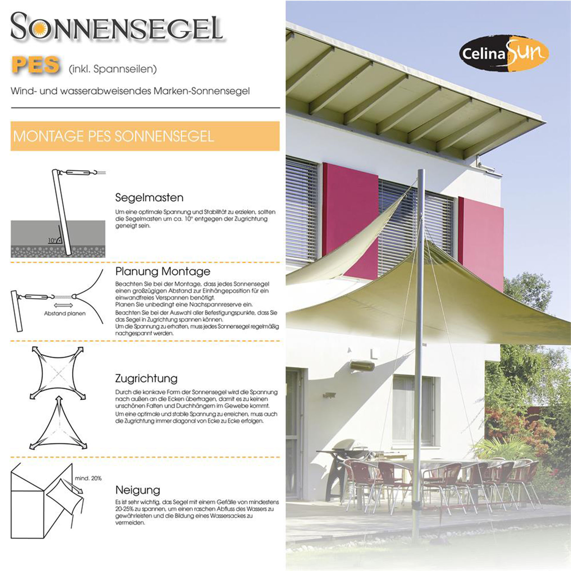 Sonnensegel PES