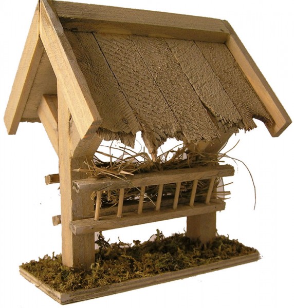 Futterkrippe mit Dach 11cm Futterkrippe mit Dach 11cm