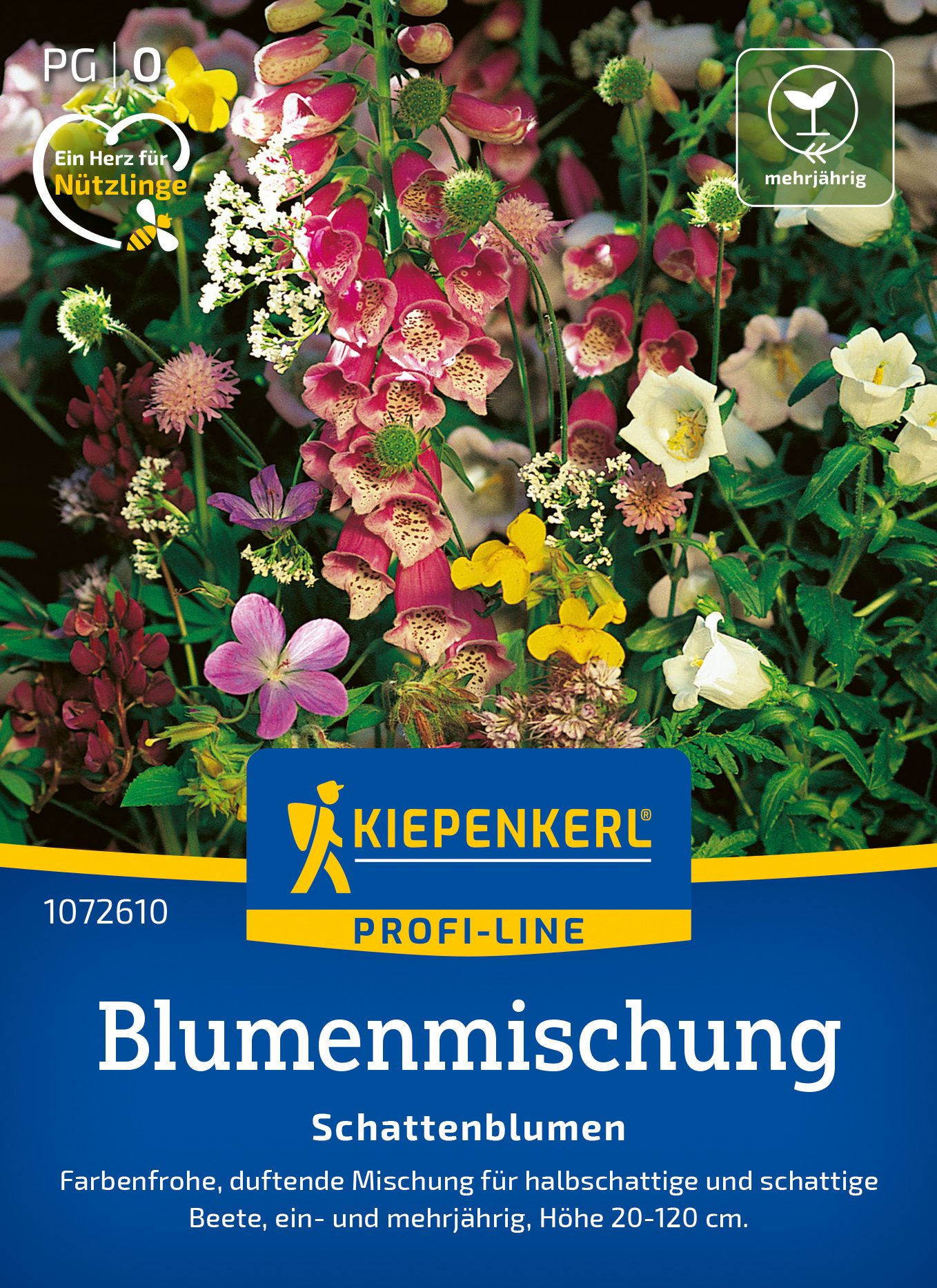 Blumenmischung Schattenblumen PG-O Werbung, Plakat, Blume, Blütenblatt, Kräuterig