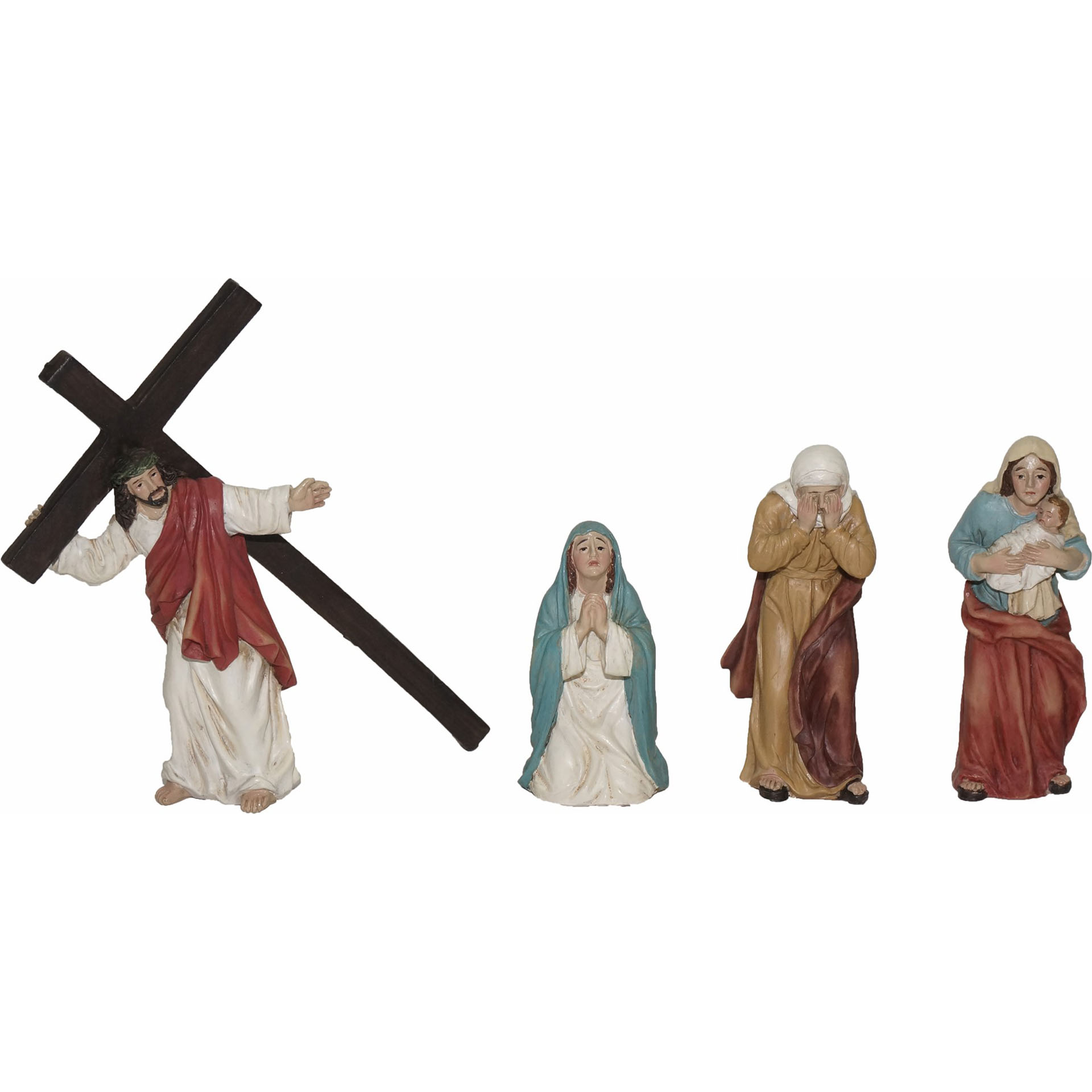 Passionsfiguren Jesus und Frauen von Jerusalem 4-tlg., für 9cm Figuren Passionsfiguren Jesus und Frauen von Jerusalem 4-tlg., für 9cm Figuren