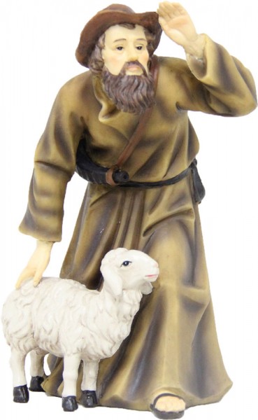 Hirte mit Schaf für 9cm Figuren