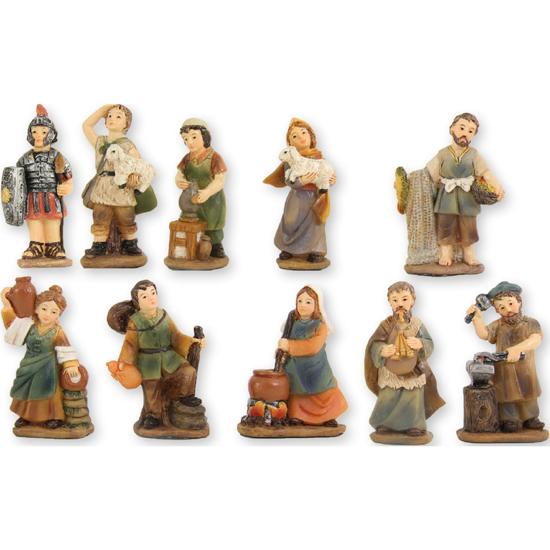 Markus Krippe Zusatzfiguren 3cm 10 verschiedene Zusatzfiguren passend zur Markus Krippe