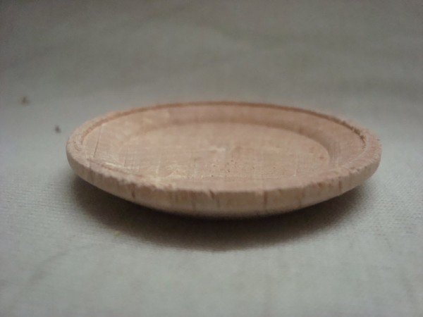 Holzteller 4,5 cm rustikal