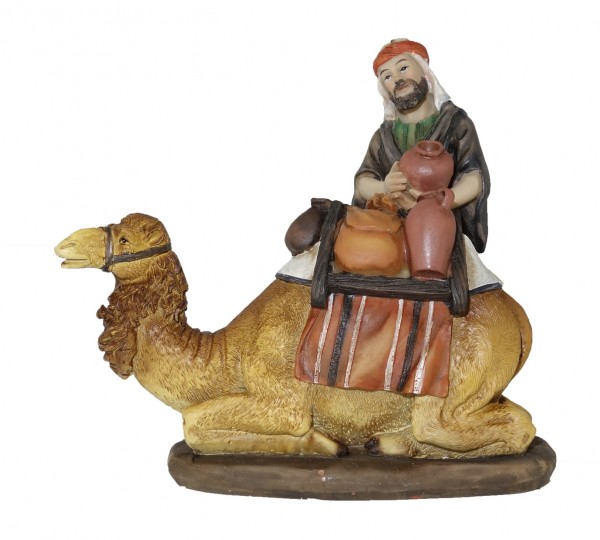 Kamel mit Tontopfhändler für 10cm Figuren