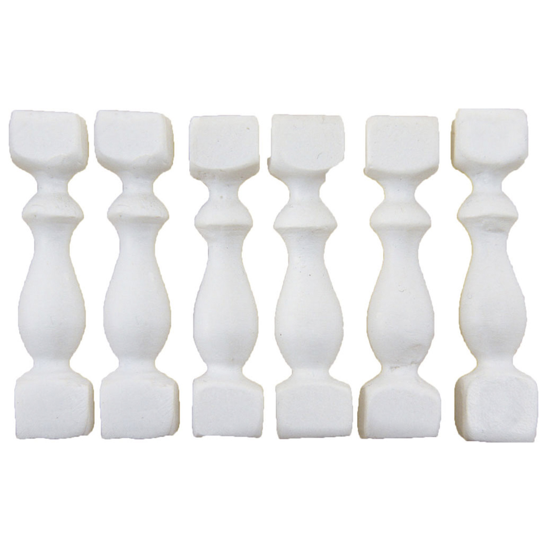 Eckige, weiße Sprossen für den Krippenbau