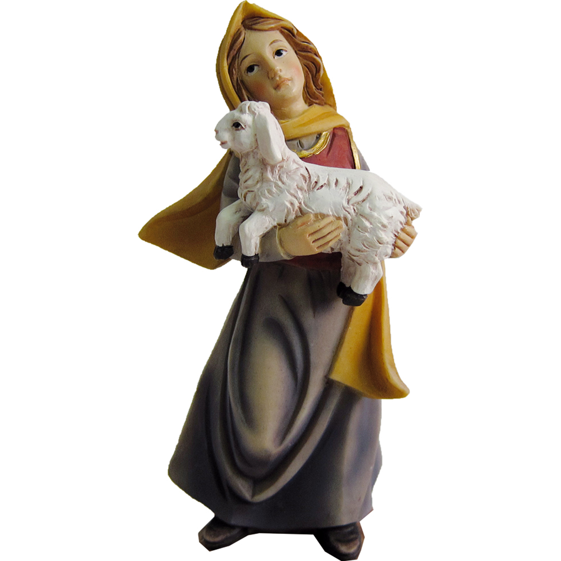 Frau mit Lamm Krippe Zusatzfigur Frau mit Lamm Krippe Zusatzfigur