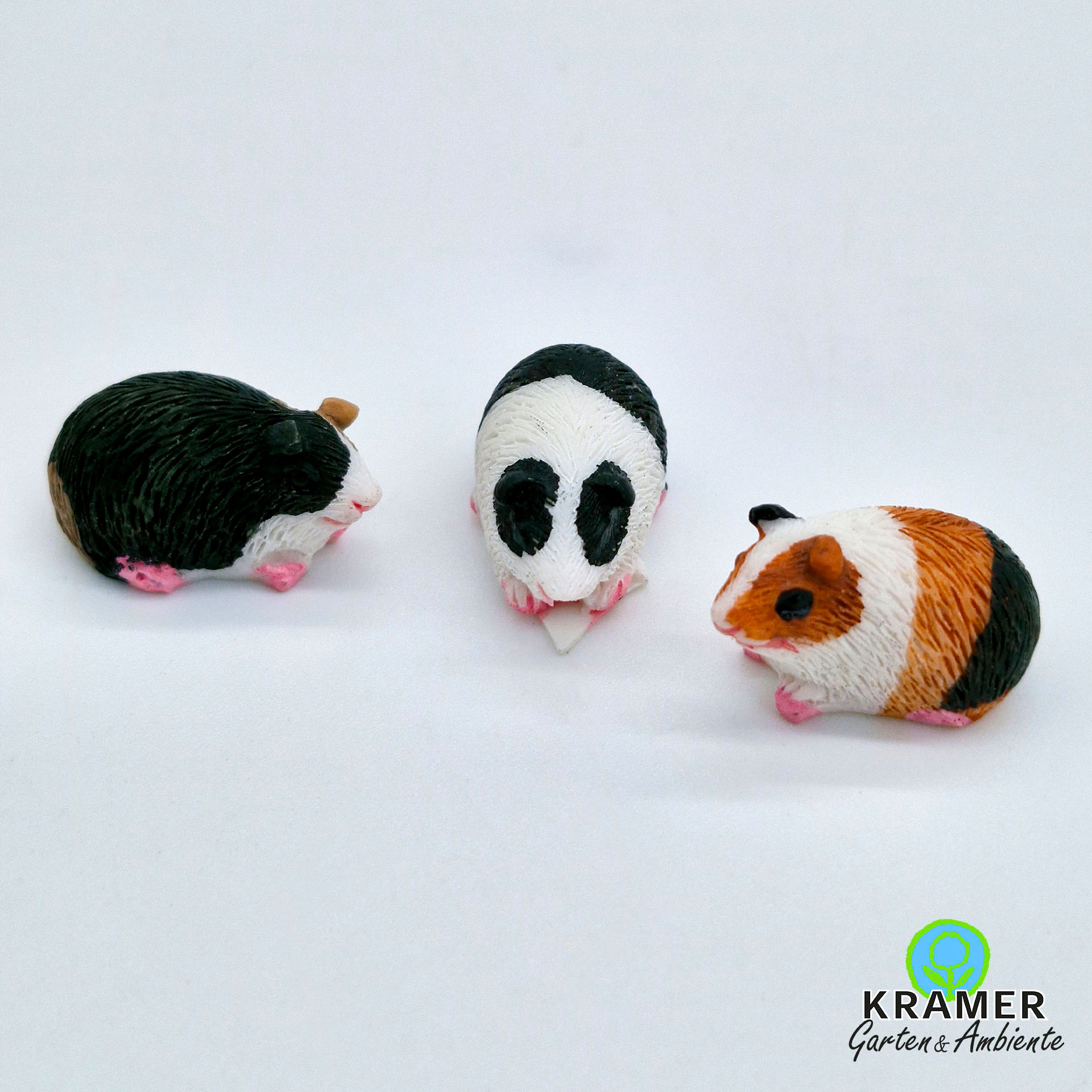 verschiedenfarbige Meerschweinchen, Schweinchen, Kleintierfigur, Porzellinenschwein, Tierfigur, Kleintier, Schwanzkörner?, Dekofiguren, Meerschweinchen, Käfigzubehör, Tierfigur