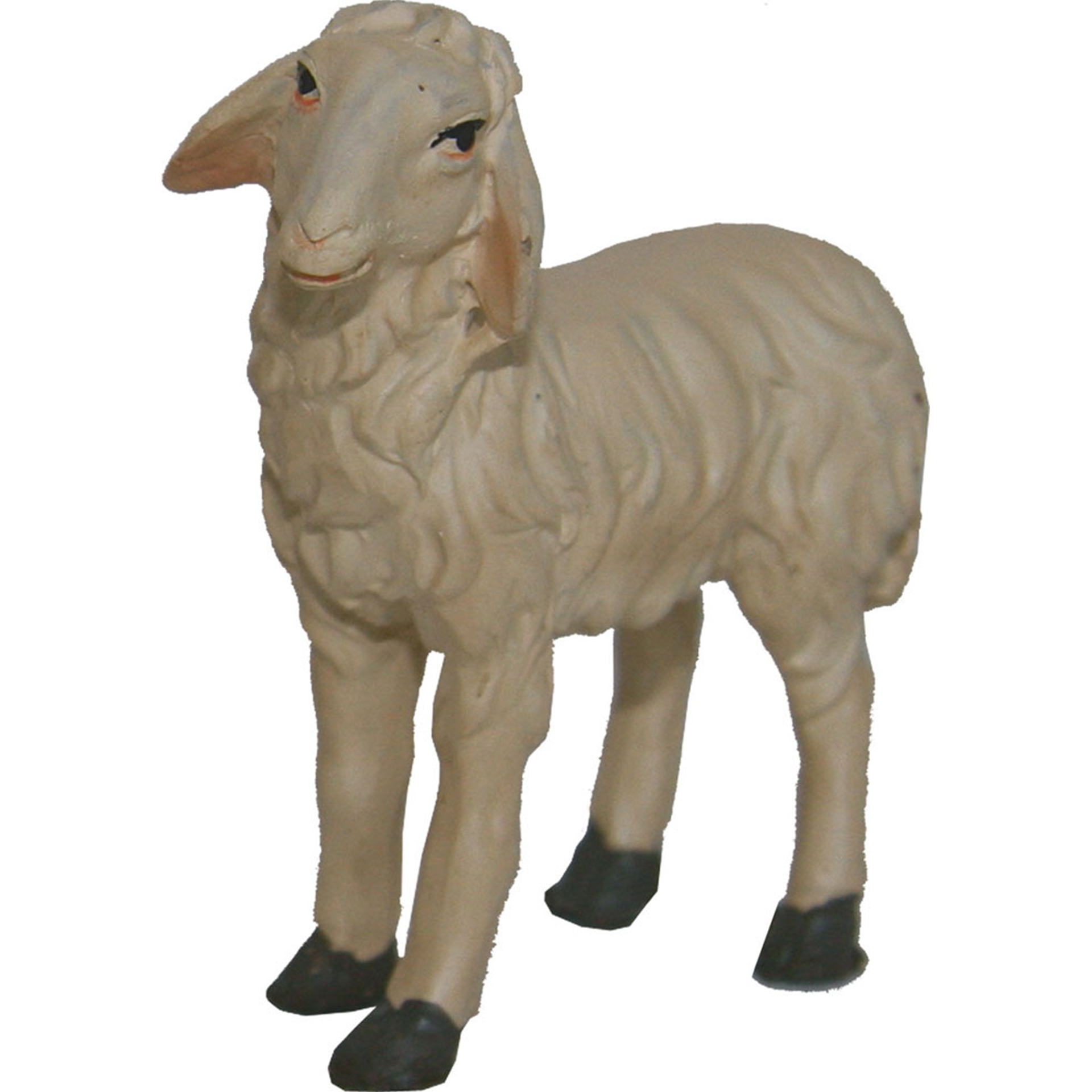 Schaf links schauend Krippenfigur Tierfigur