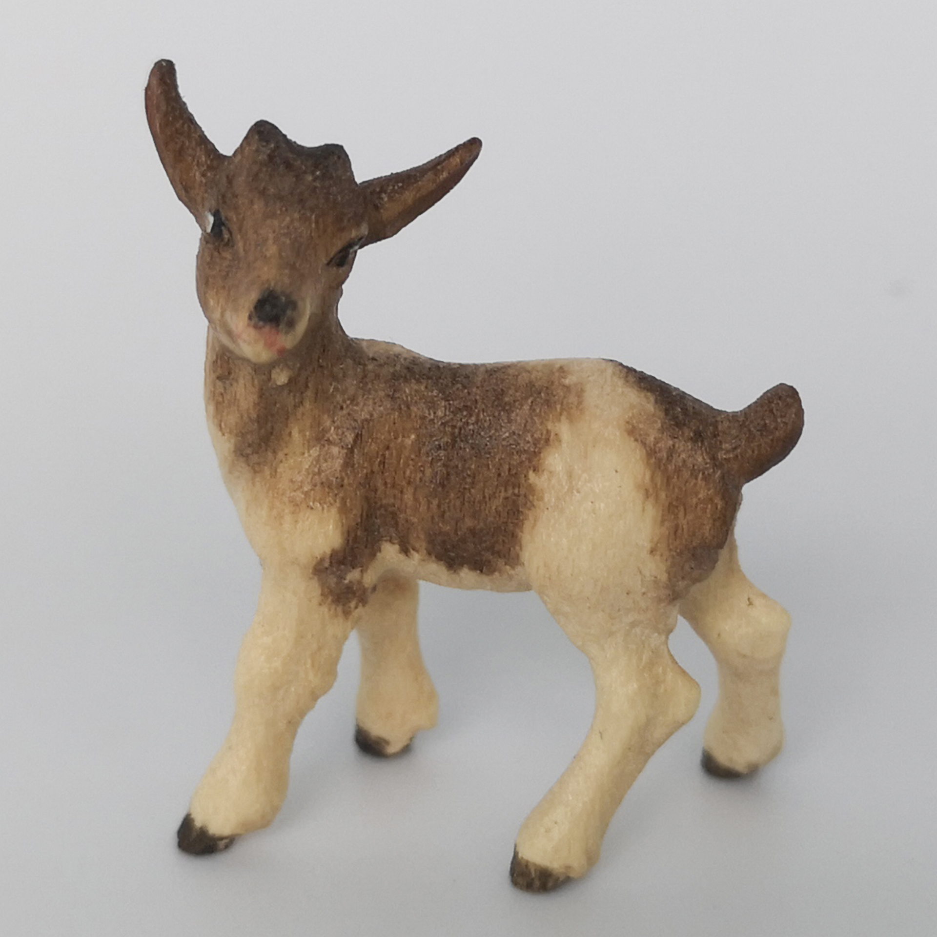 Zicklein stehend Bethlehem Krippe coloriert Zicklein stehen Bethlehem Krippe Zusatzfigur