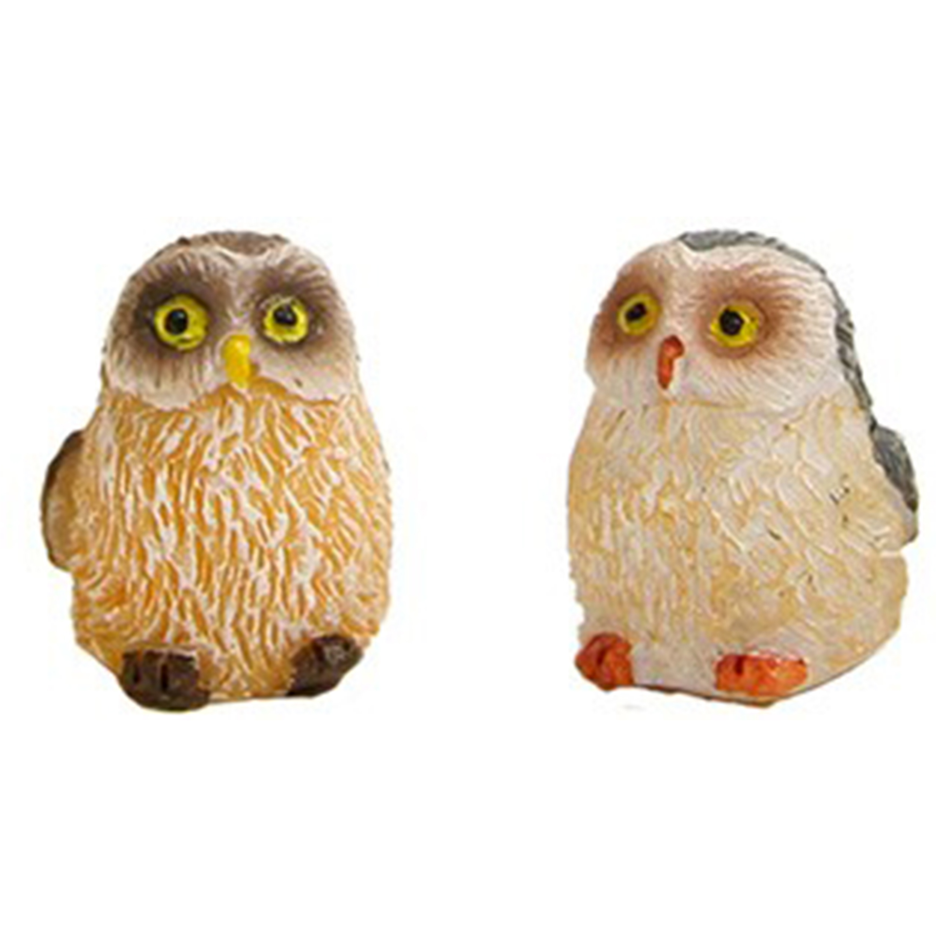 Eulen klein 2-tlg., Höhe 1,9cm Eulen klein 2-tlg., Höhe 1,9cm