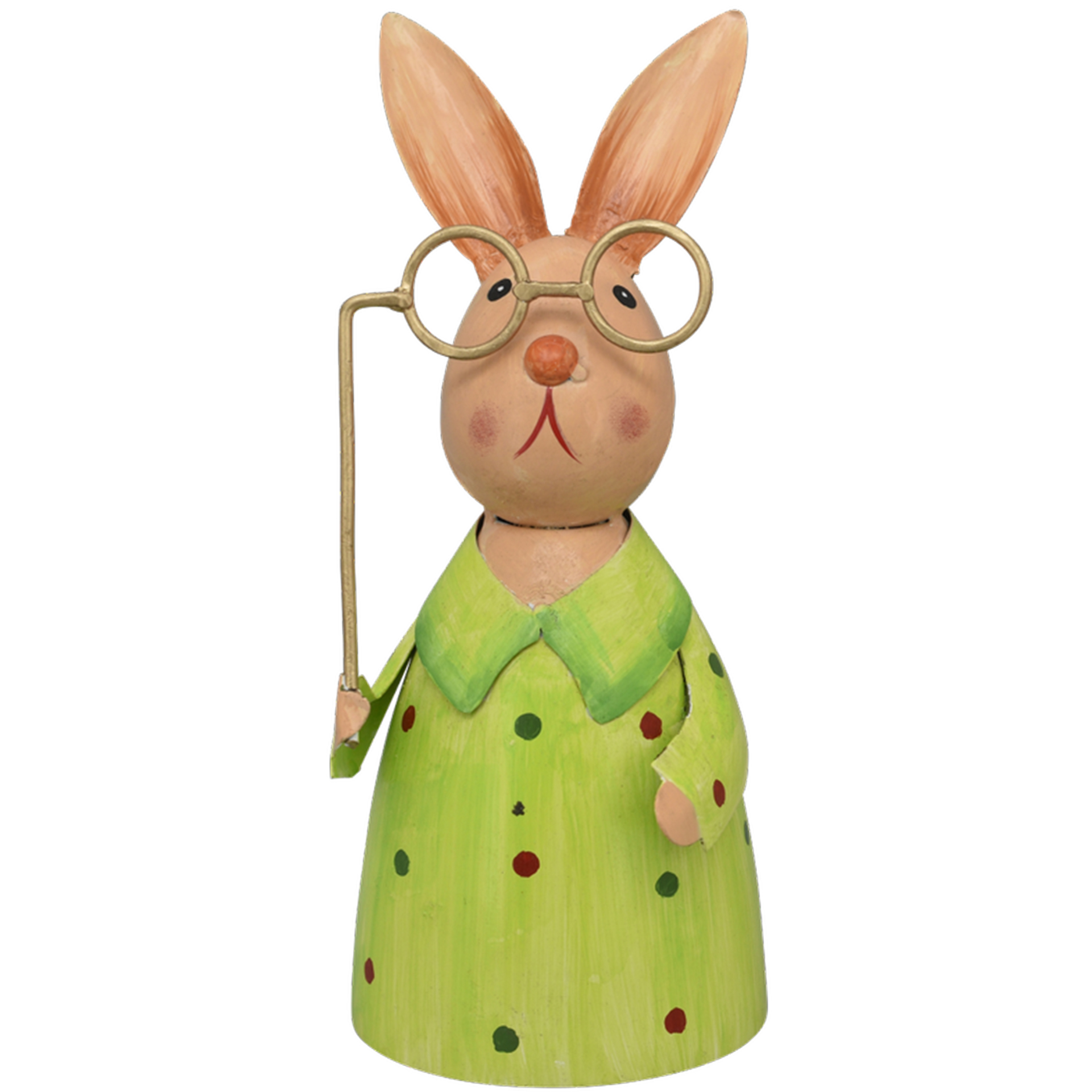 Zaunhocker Hase grün mit Brille Zaunhocker Hase grün mit Brille Pfostenhocker  Staketenzaun Gartenzaun Gartendeko
