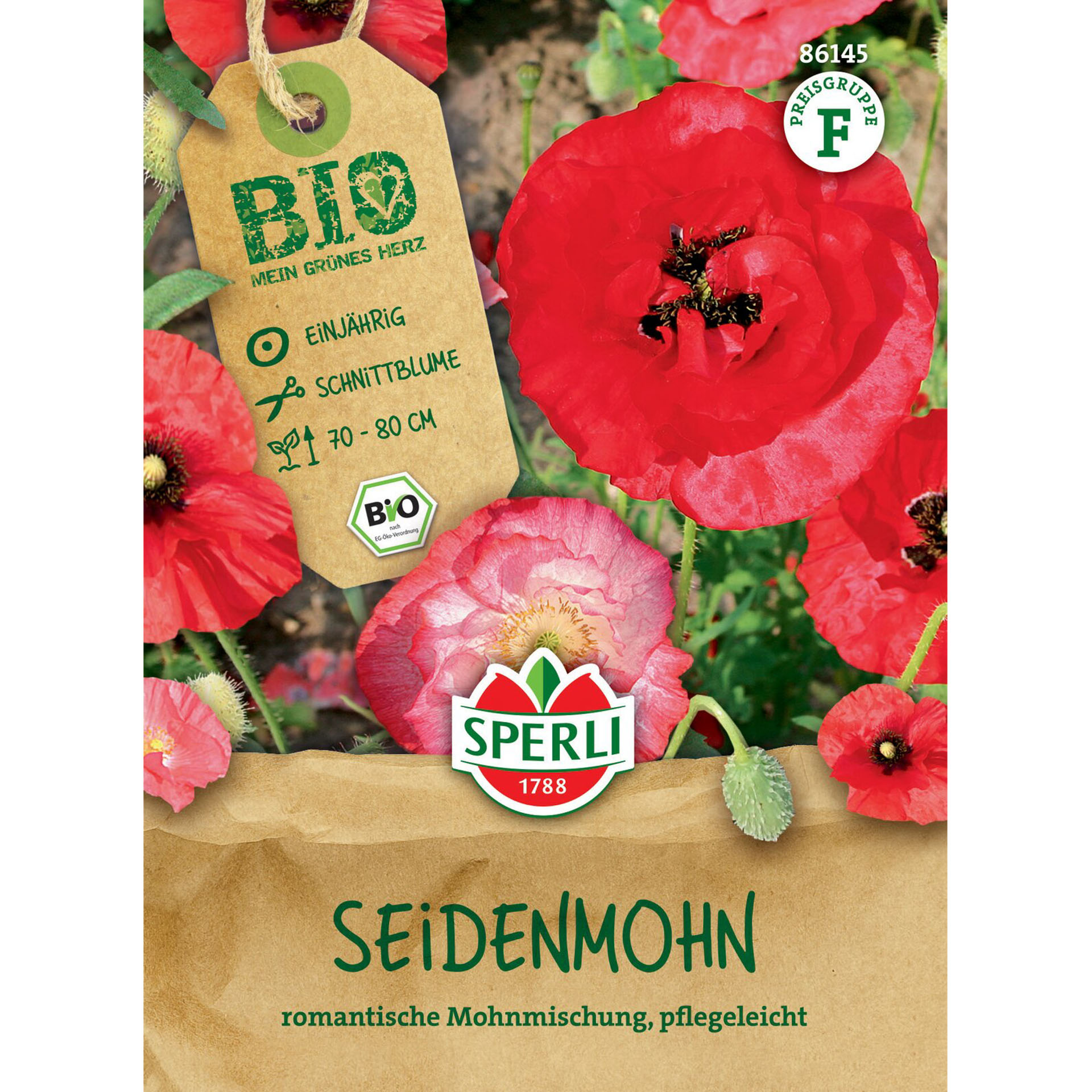 BIO Seidenmohn, Blumensamen BIO Seidenmohn, Blumensamen