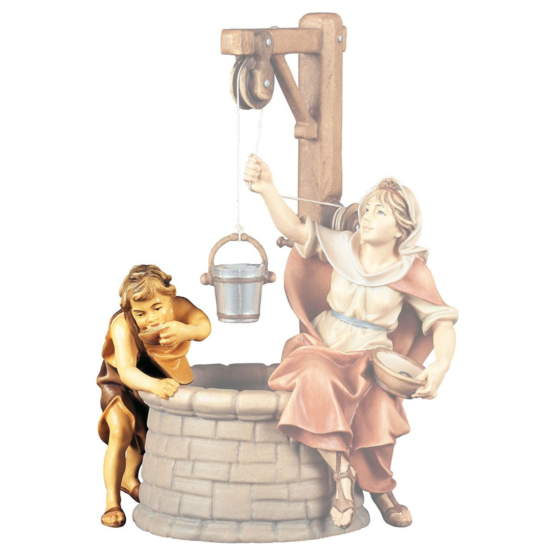 Junge am Brunnen Ulrich Krippe col. Junge am Brunnen Ulrich Krippe col.