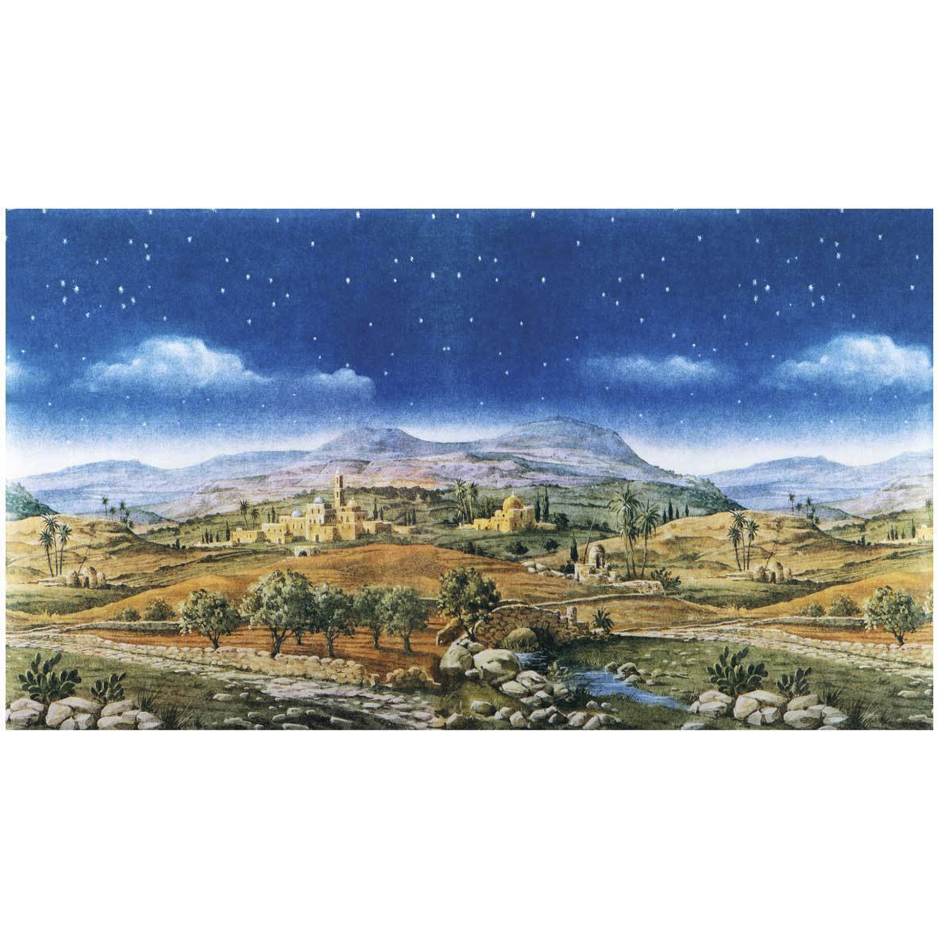 Krippenhintergrund orientalisch Orientalischer Krippenhintergrund zur Gestaltung Ihrer Krippenlandschaft