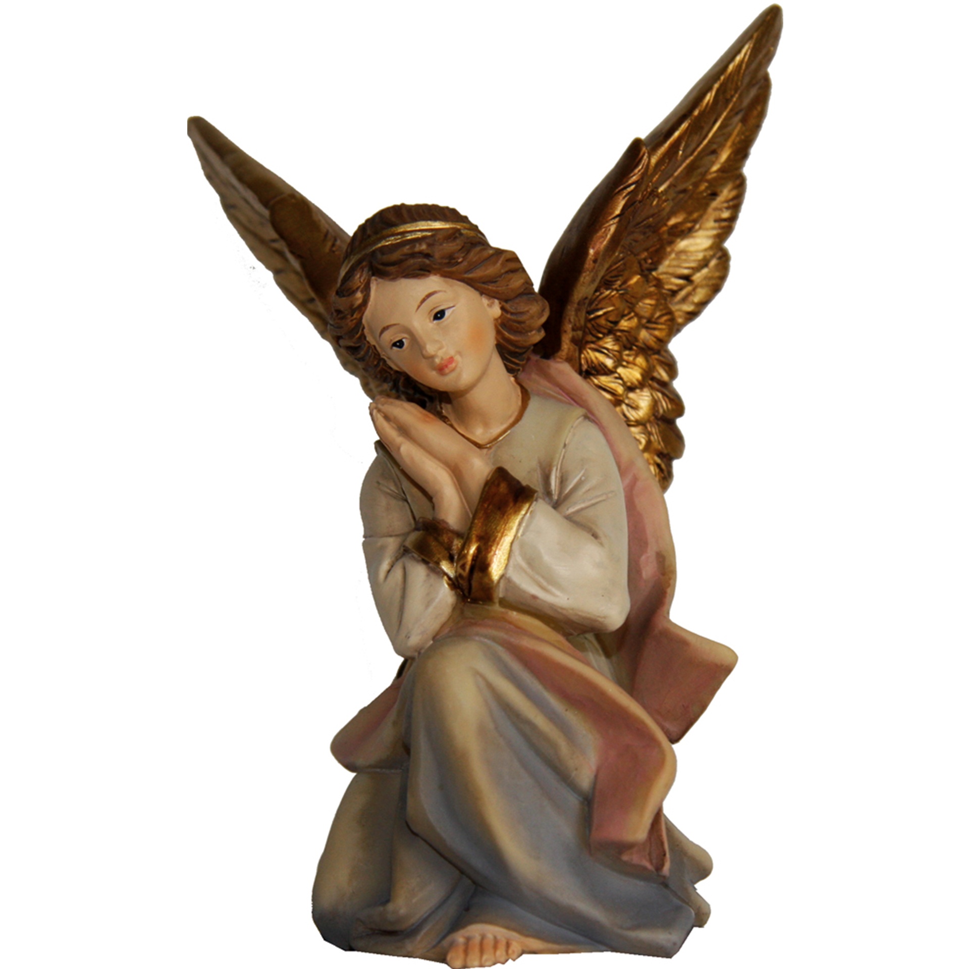 Krippenfigur Engel hockend Krippenfigur Engel hockend