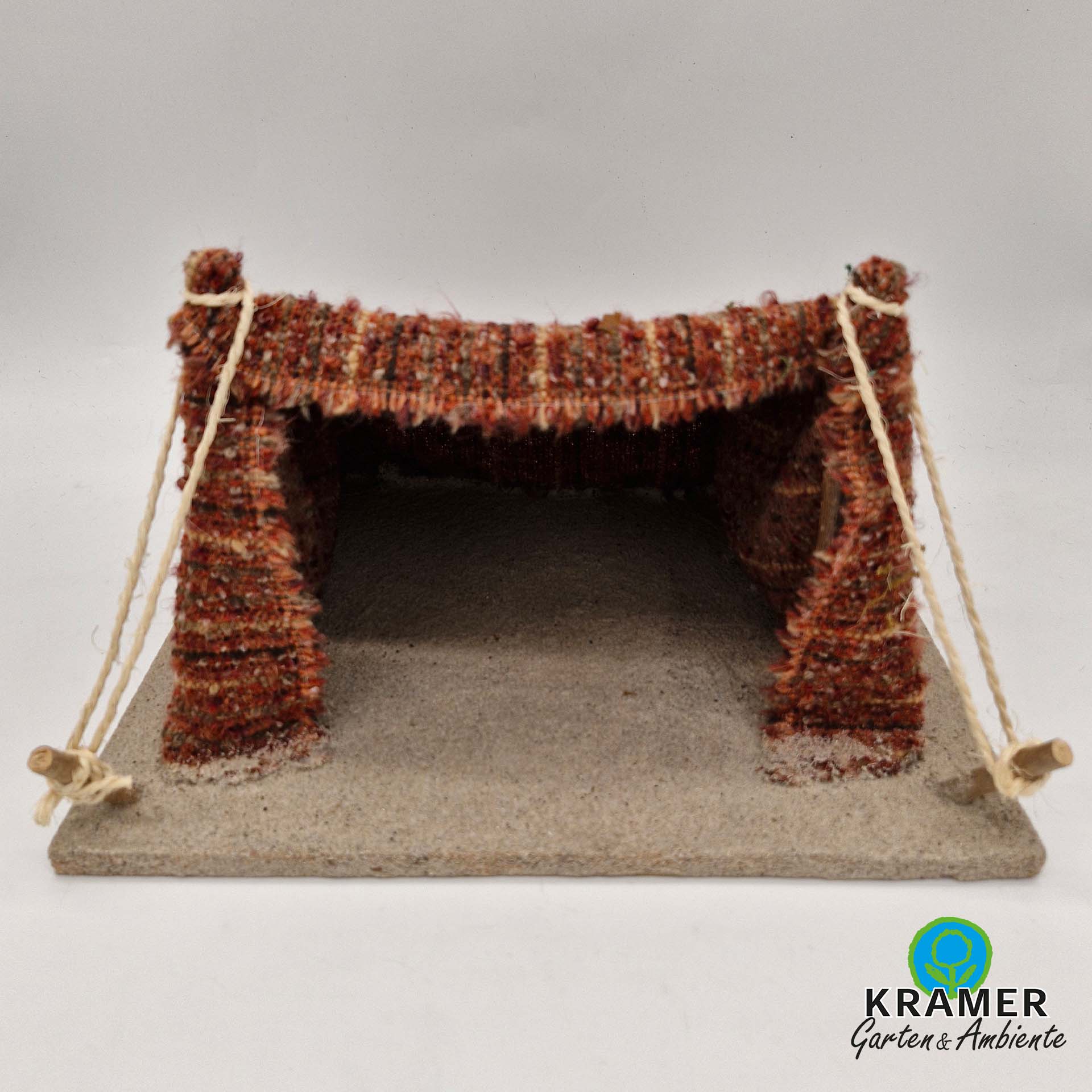 Brücke, Gartenbrücke, Kork/Filztextur?, Sandboden, Kramer Garten&Ambiente