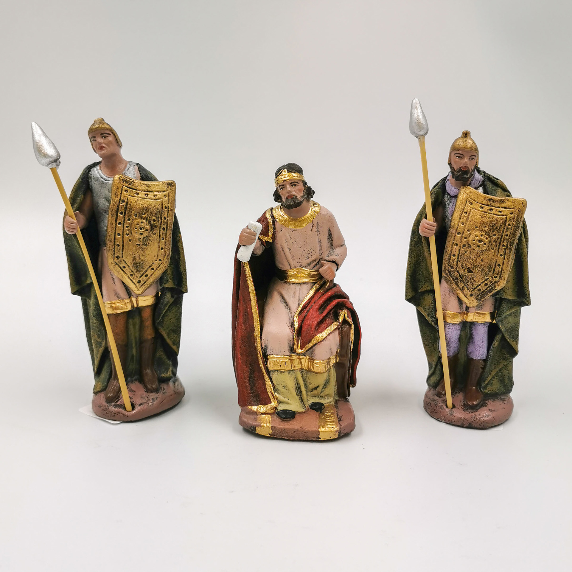 Herodes mit soldaten Krippenfiguren