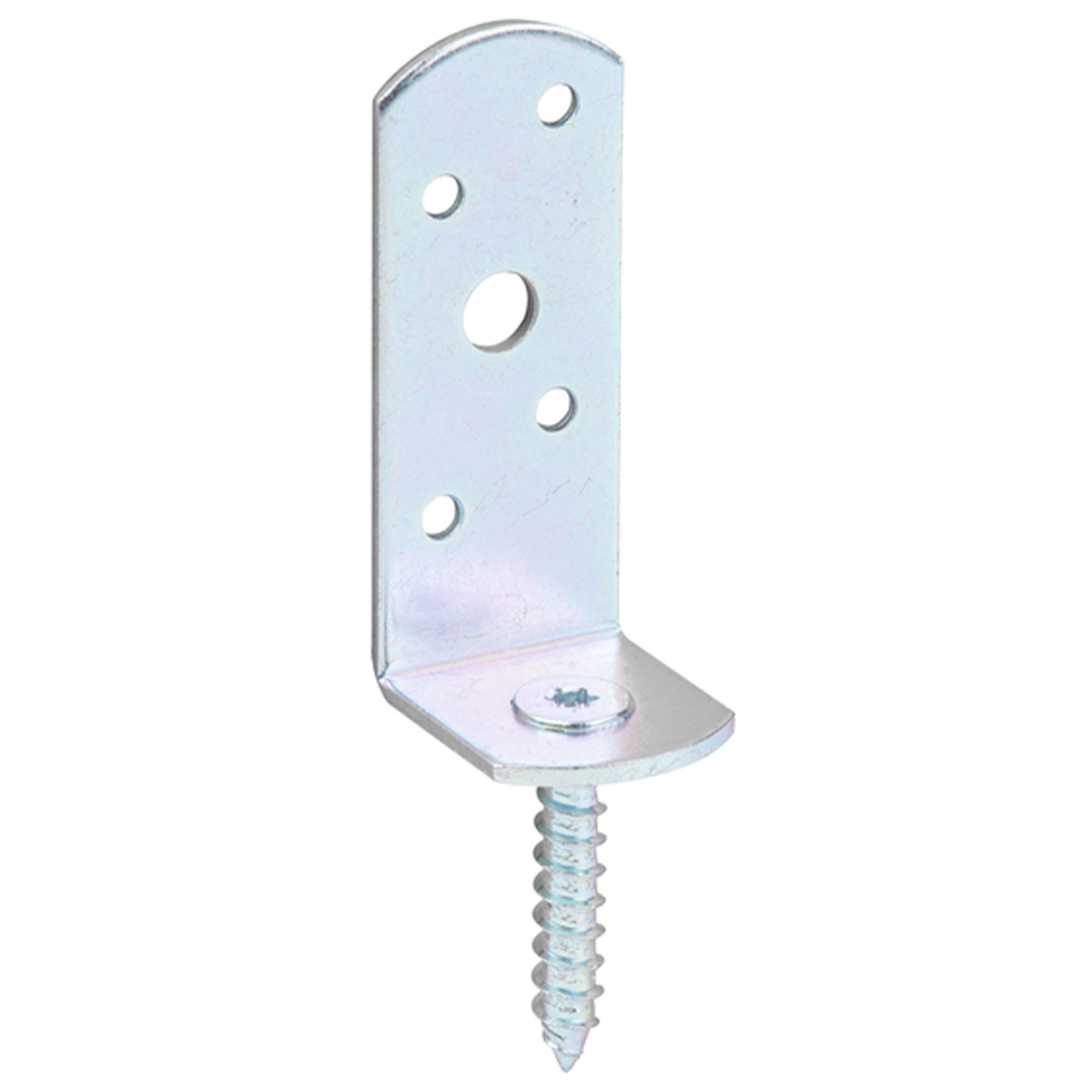 Flechtzaunhalter L-Form verzinkt, 1 Stk. Maschine, Schraube