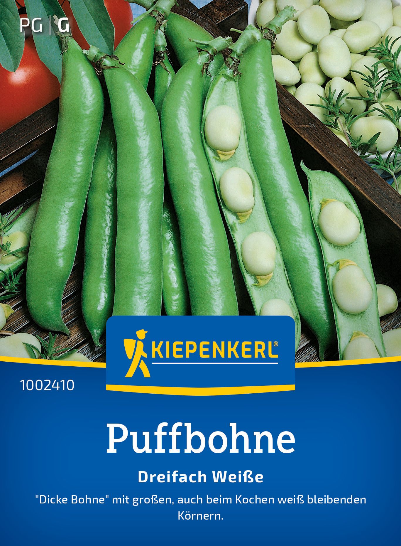 Puffbohne Dreifach Weiße, Gemüsesamen Essen, Produzieren, Bohne, Pflanze, Gemüse