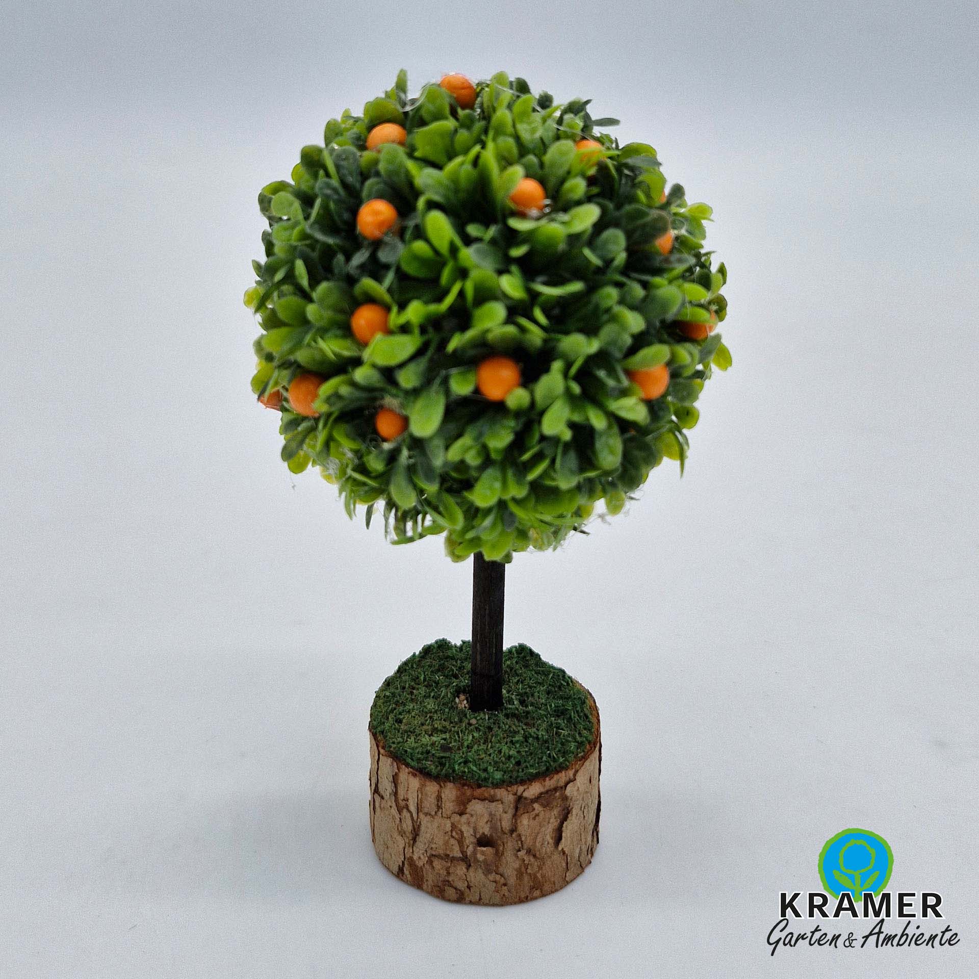 Krippenbotanik Orangenbaum Kunstpflanze zur Gestaltung der Krippenlandschaft, Pflanze, Pflanze im Topf, Baum, Blatt, Holz, Pflanze, Pflanze im Topf, Baum, Blatt