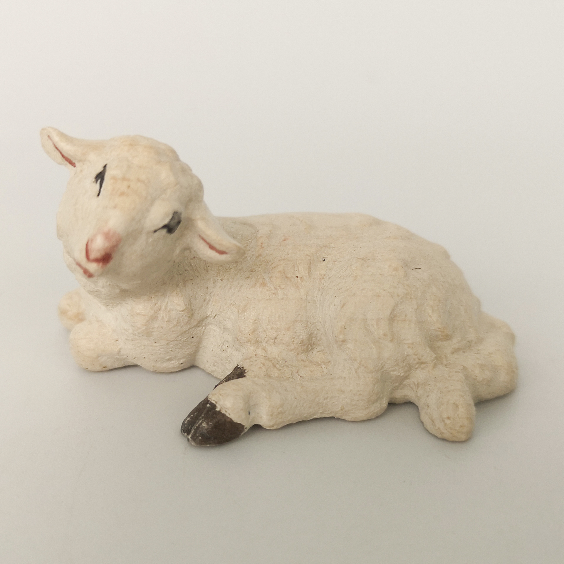Schaf liegend Bethlehem Krippe color Krippenfigur
