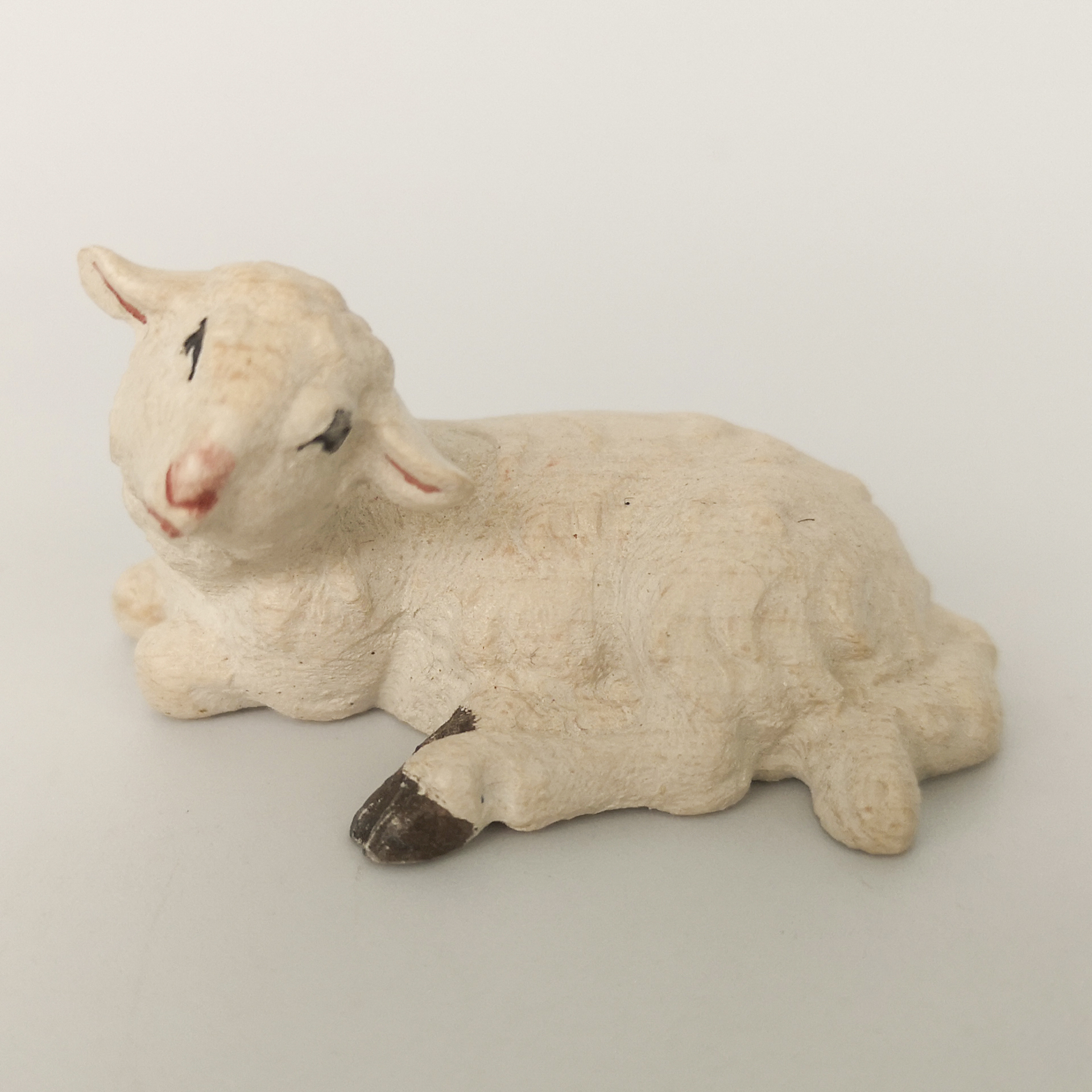 Schaf liegend Bethlehem Krippe color Krippenfigur