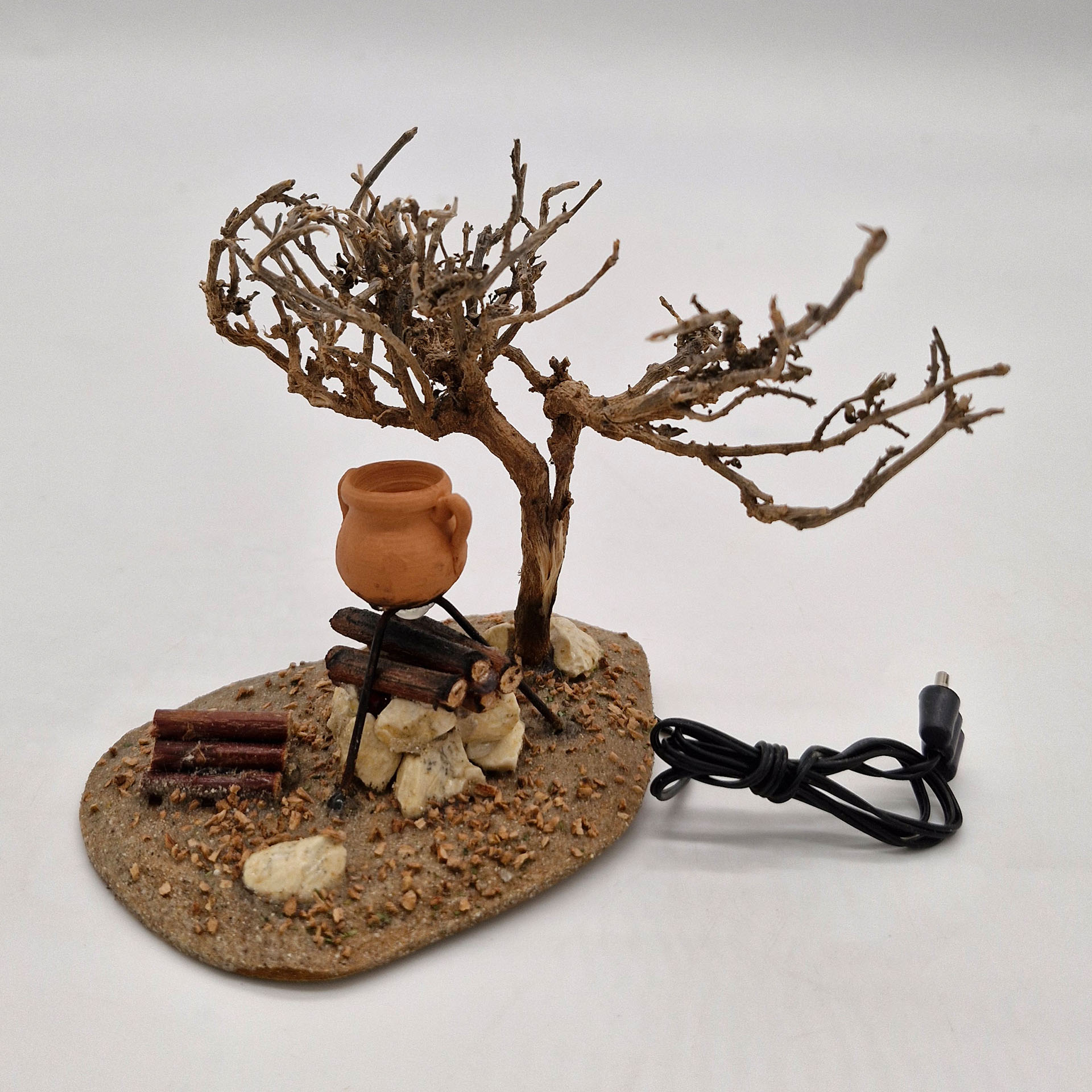 Lagerfeuer Orient mit Krug, 3,5V Holz, Pflanze, Treibholz, Holz, Pflanze, Baum, Treibholz