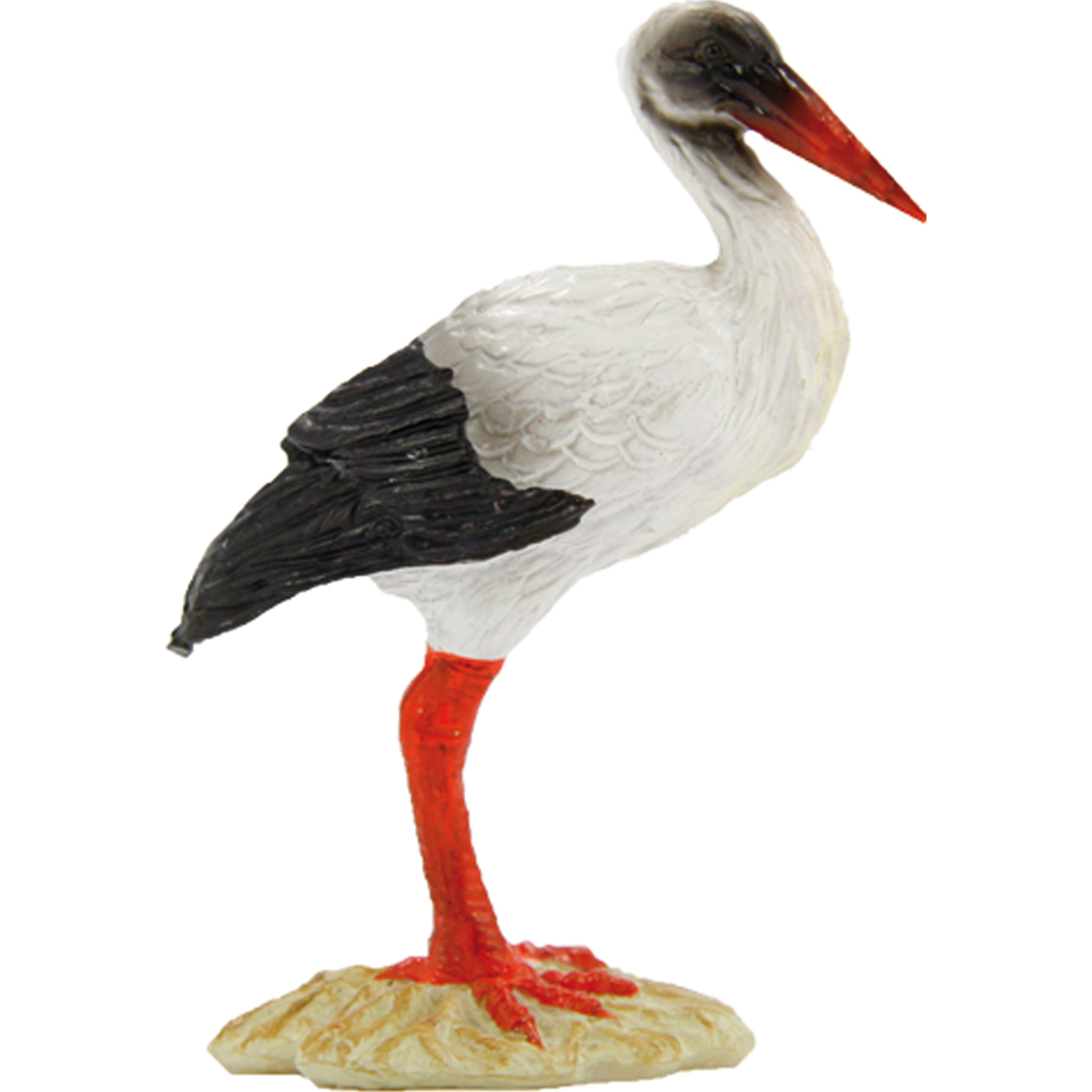 Storch stehend Krippenfigur Tierfigur