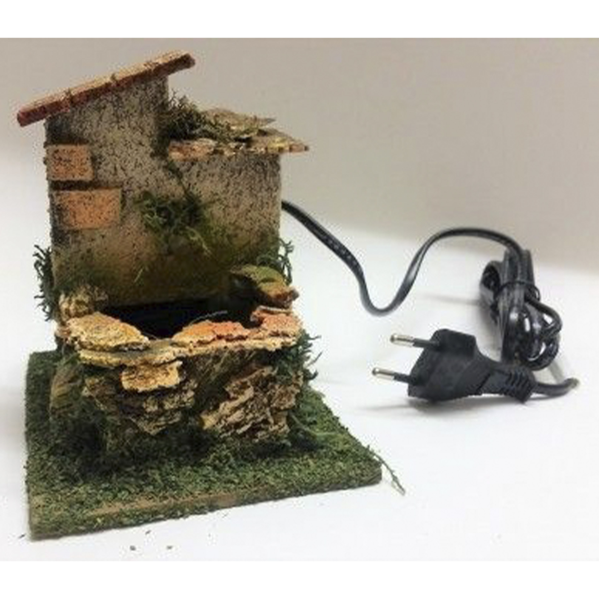 Brunnen inkl. Pumpe zur Krippengestaltung, Adapter, Elektronik