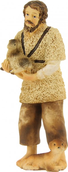 Hirte-mit-Schaf-und-Hund_8_F Hirte mit Schaf und Hund, für 8cm Figuren