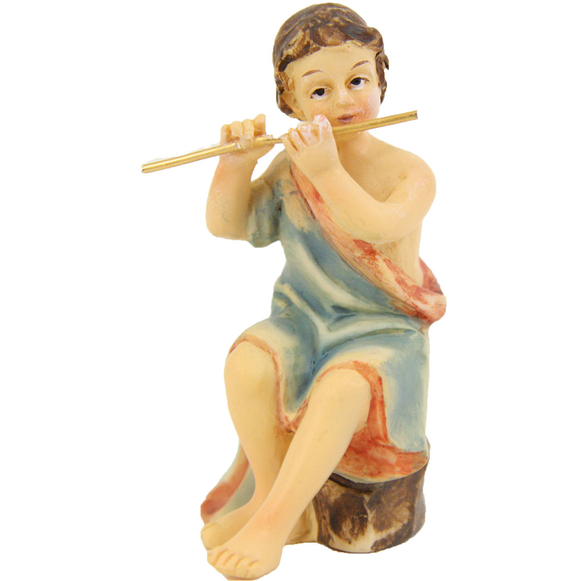 Musiker sitzend mit Flöte, für 8cm Figuren Musiker sitzend mit Flöte, für 8cm Figuren