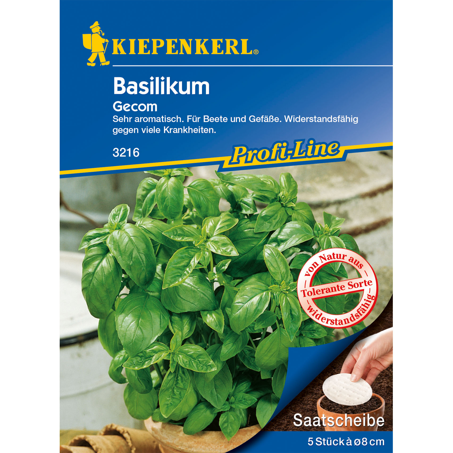 Basilikum Gecom Saatscheiben Basilikum Gecom Saatscheiben, Kräuter, Pflanze, Kräuterig, Werbung, Plakat