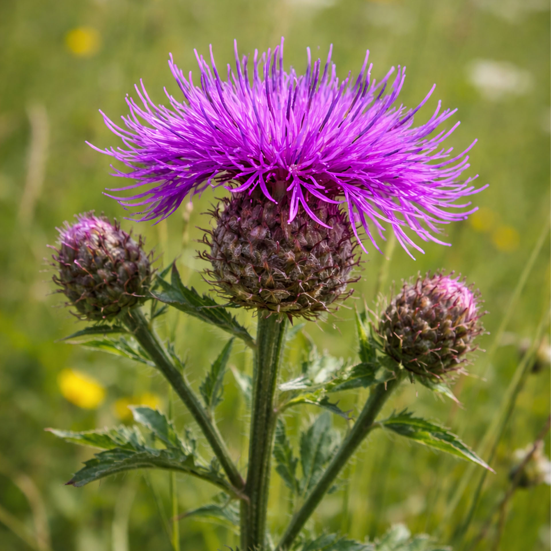 Blume, Lila Blüte, Kopfblüte, Thistle, Stachelblume