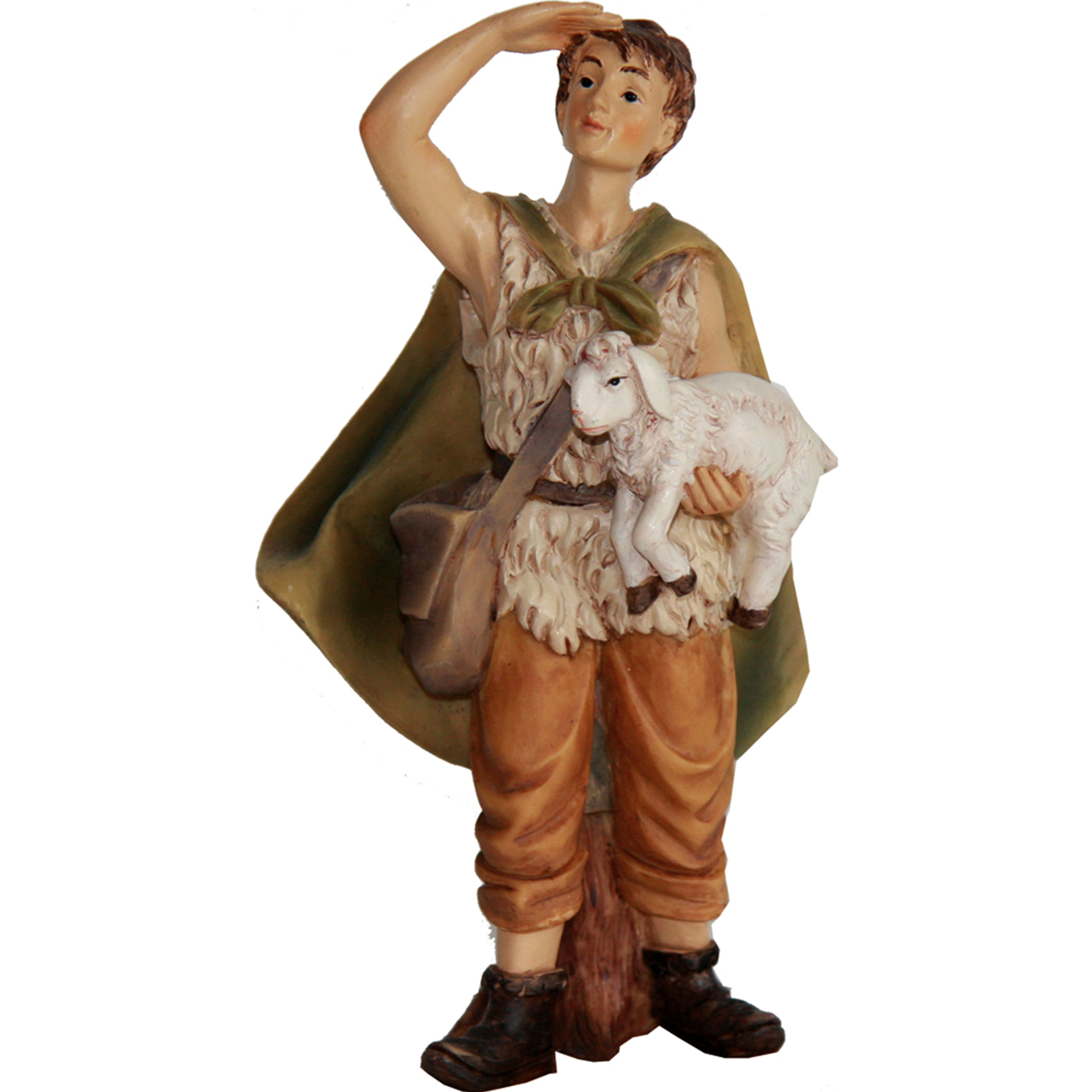 Zusatzfigur Krippe Hirtenjunge Zusatzfigur Krippe Hirtenjunge Krippenfigur Polyresin handbemalt