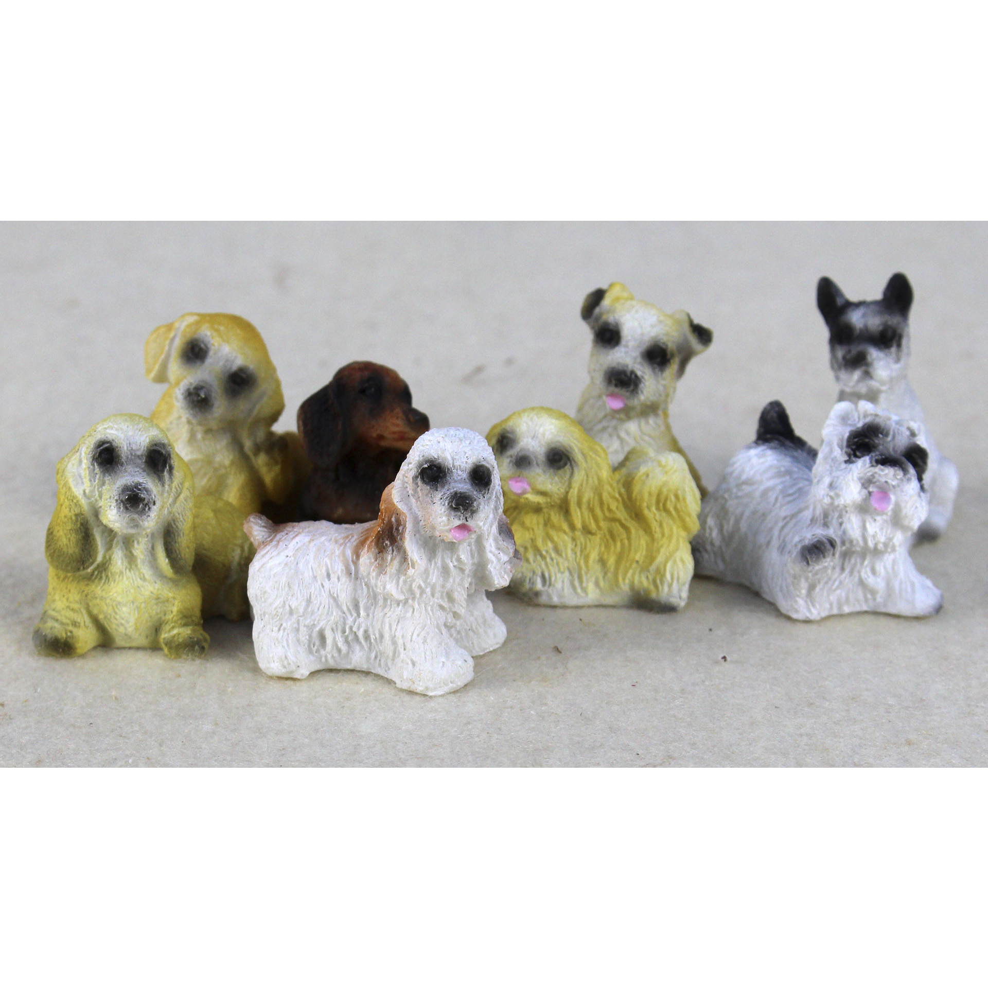 Hund 3cm Tierfigur Hund in verschiedenen Ausführungen