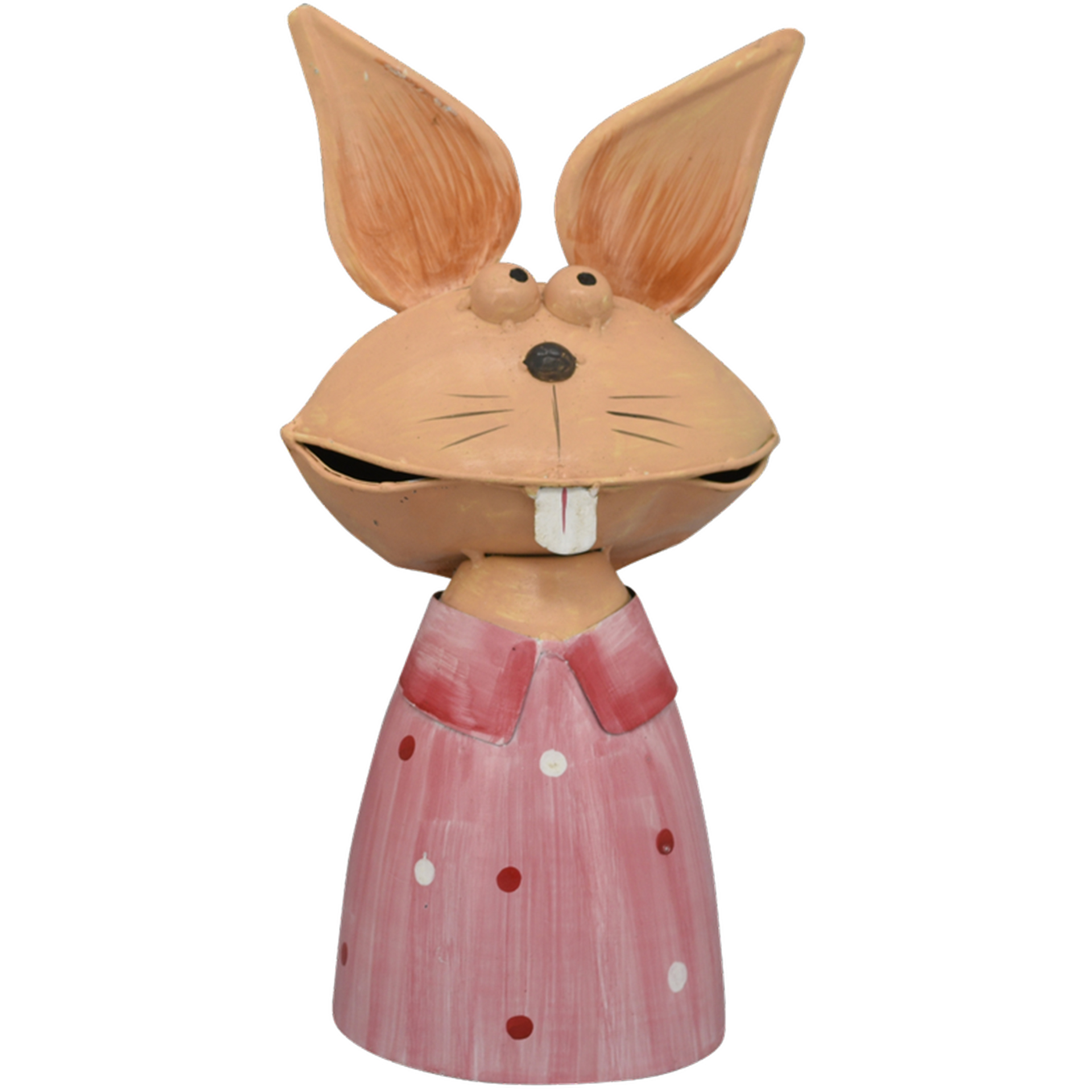 Zaunhocker Hase rosa mit Hasenzahn Pfostenhocker  Staketenzaun Gartenzaun Gartendeko