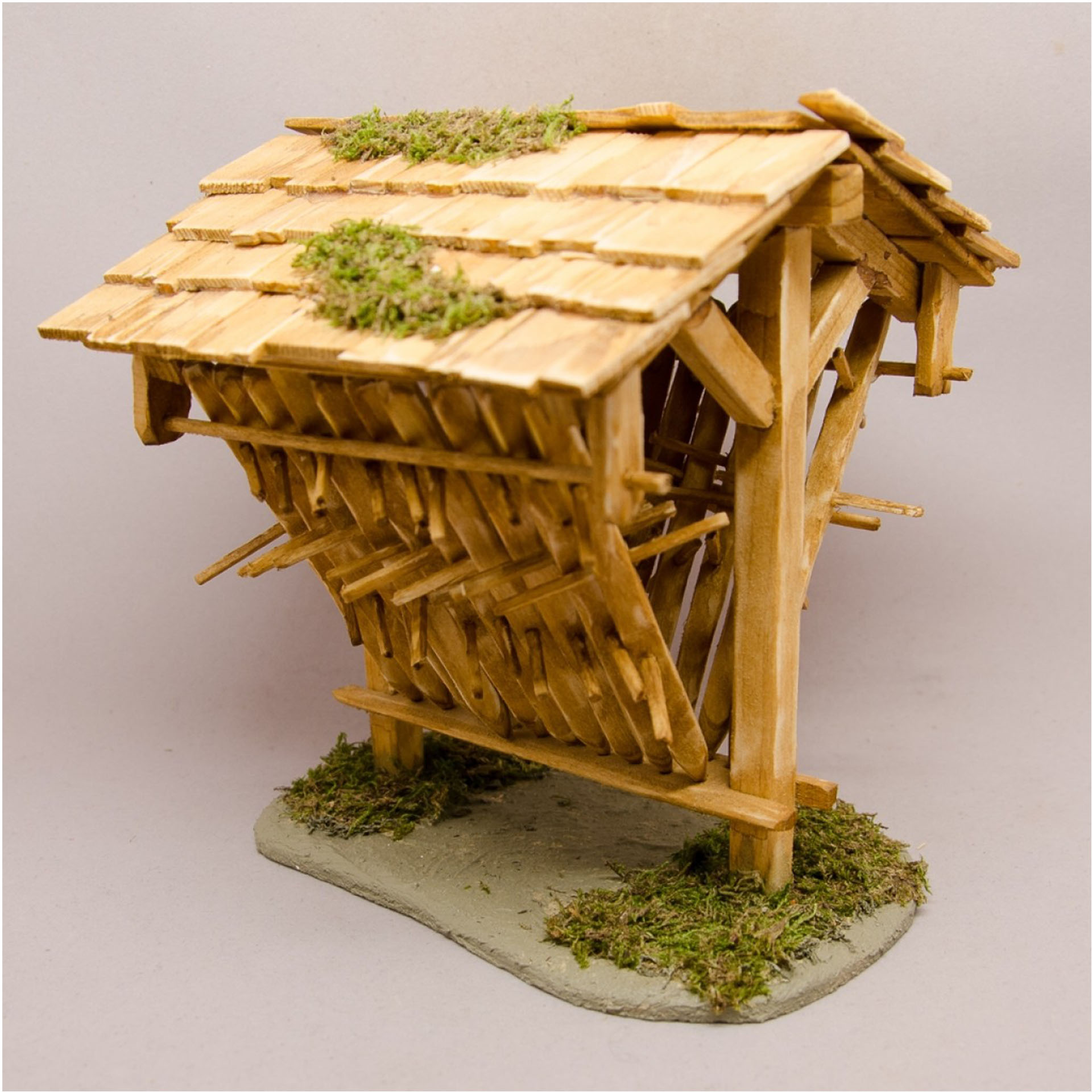 Heumand´l Stand (Heureiter) Holz, Unterschlupf, Topfpflanze, Hütte, Sperrholz