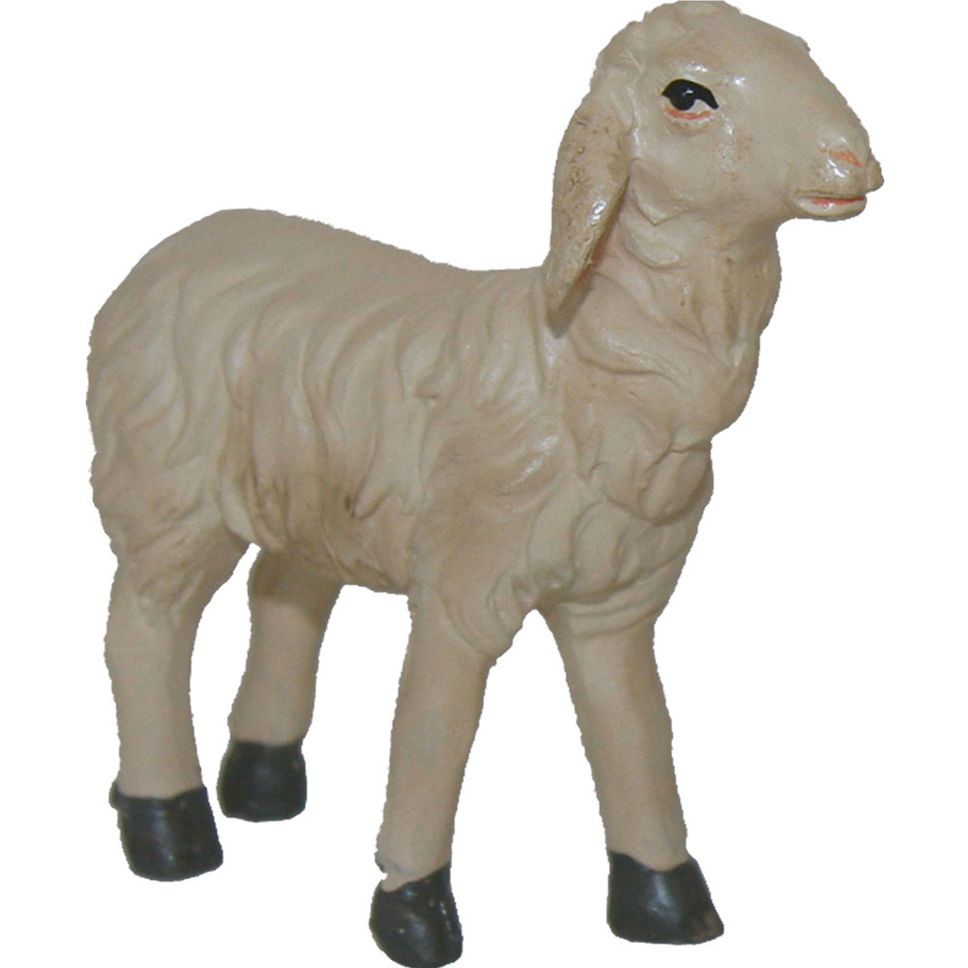 Schaf gerade schauend Krippenfigur Tierfigur