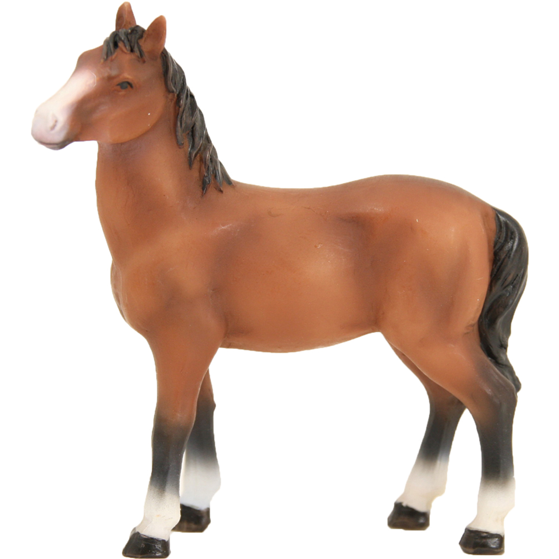 Pferd braun Krippe Zusatzfigur Wichtelzubehör