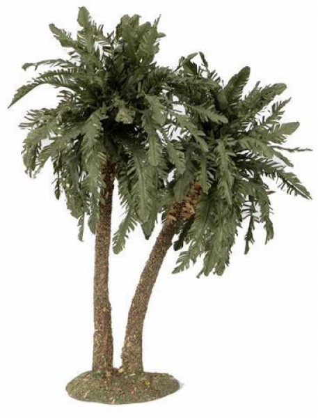 Krippenbotanik Palme doppelt 25cm Kunstpflanze zur Krippengestaltung