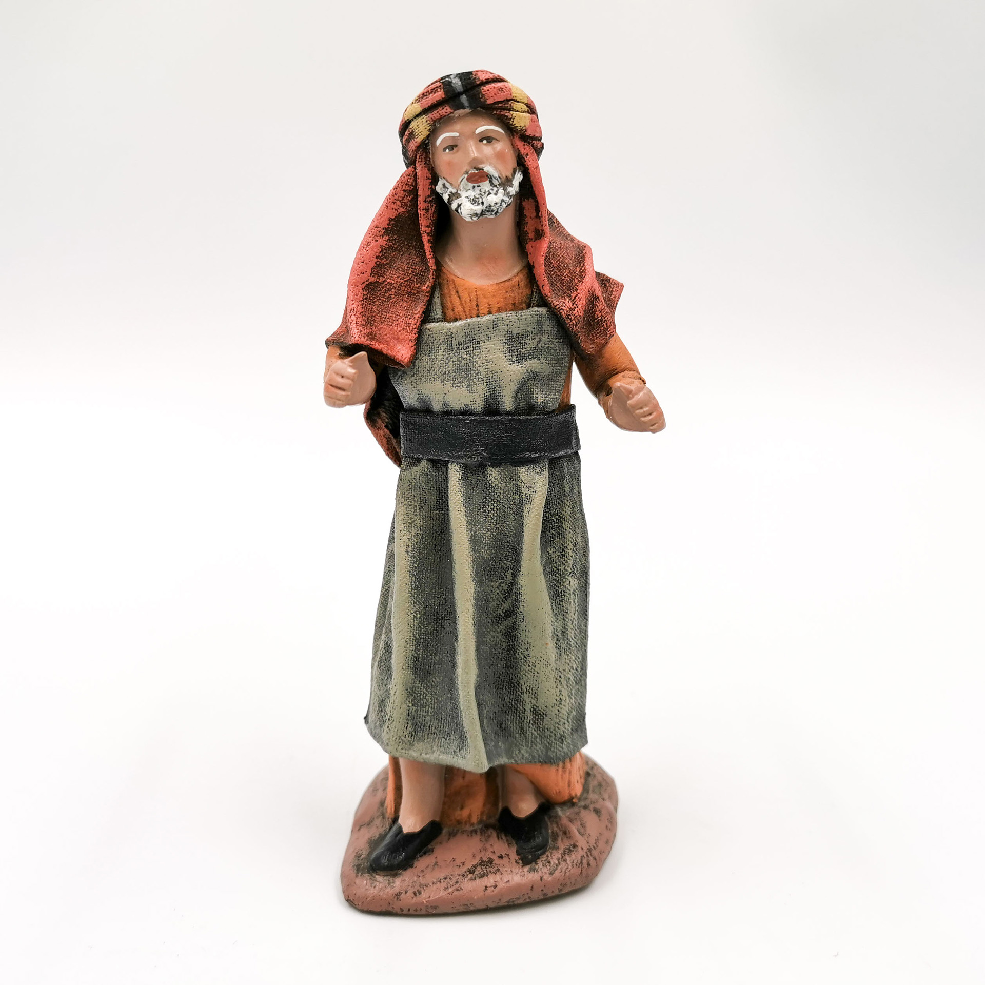 Krippenfigur Verkäufer stehend Krippenfigur Verkäufer stehend