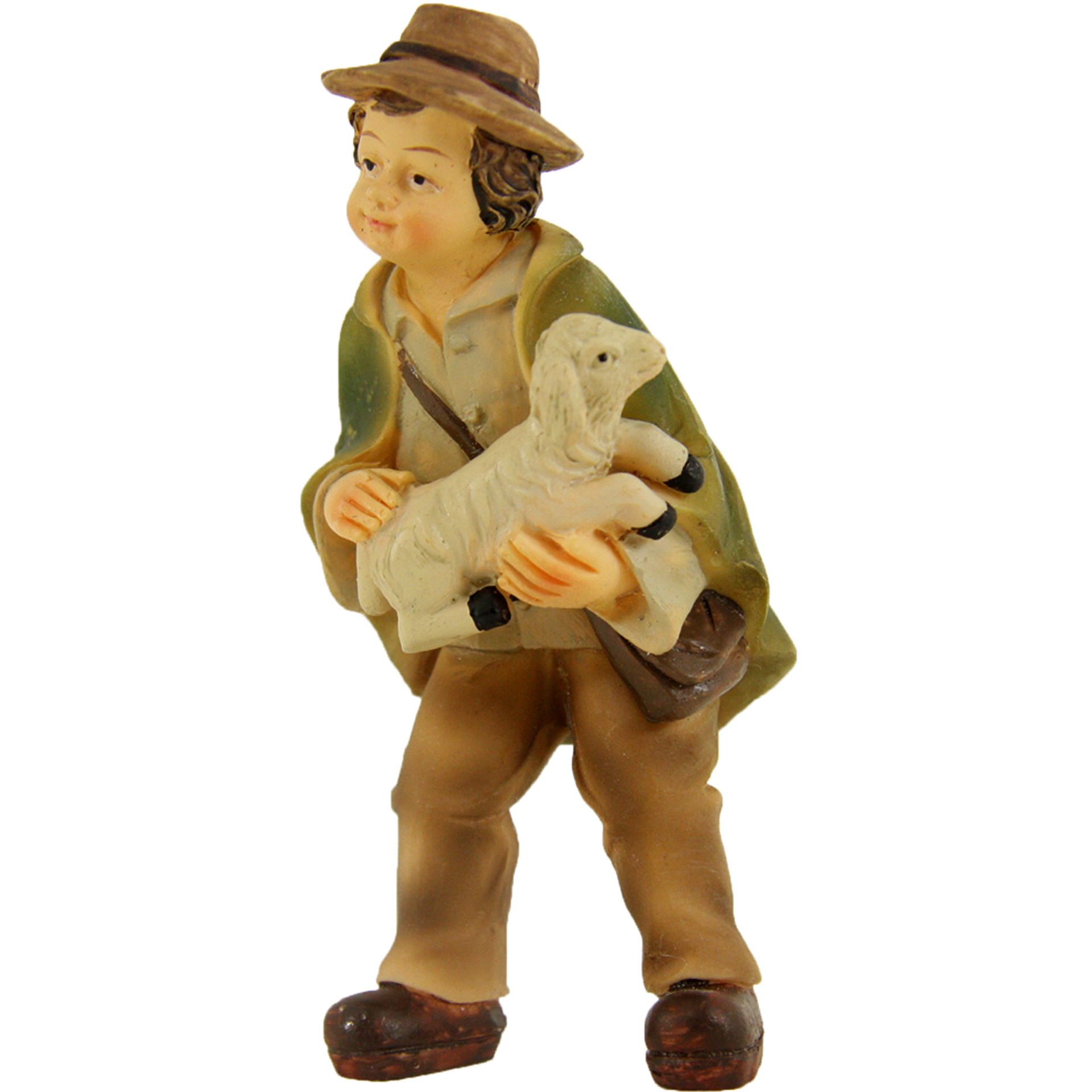 Hirtenjunge mit Lamm Zusatzfigur Krippe Hirtenjunge mit Lamm Zusatzfigur Krippe