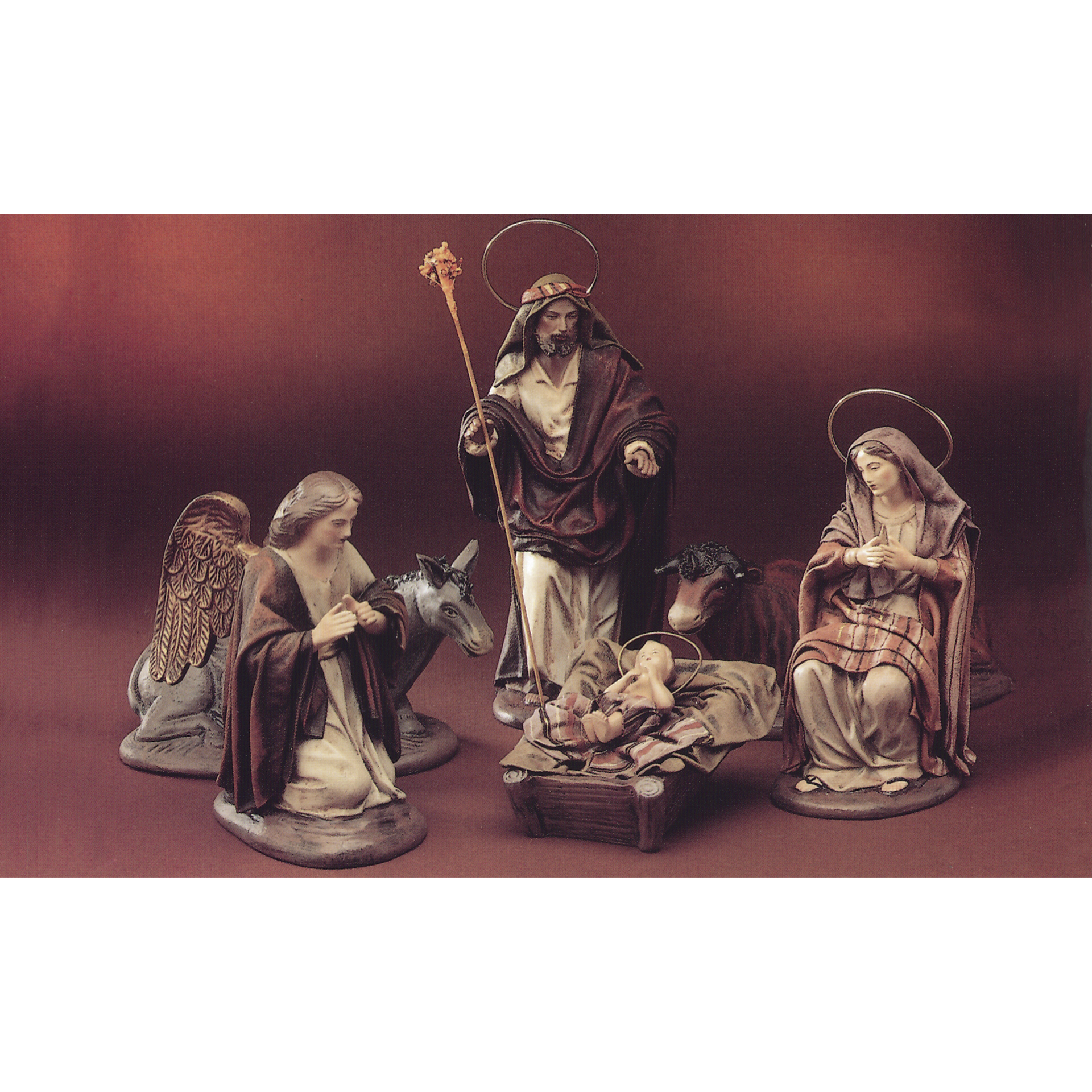 Hl. Familie 16 Krippenfiguren Hl. Familie 16 aus Ton zur Gestaltung Ihrer Krippenlandschaft