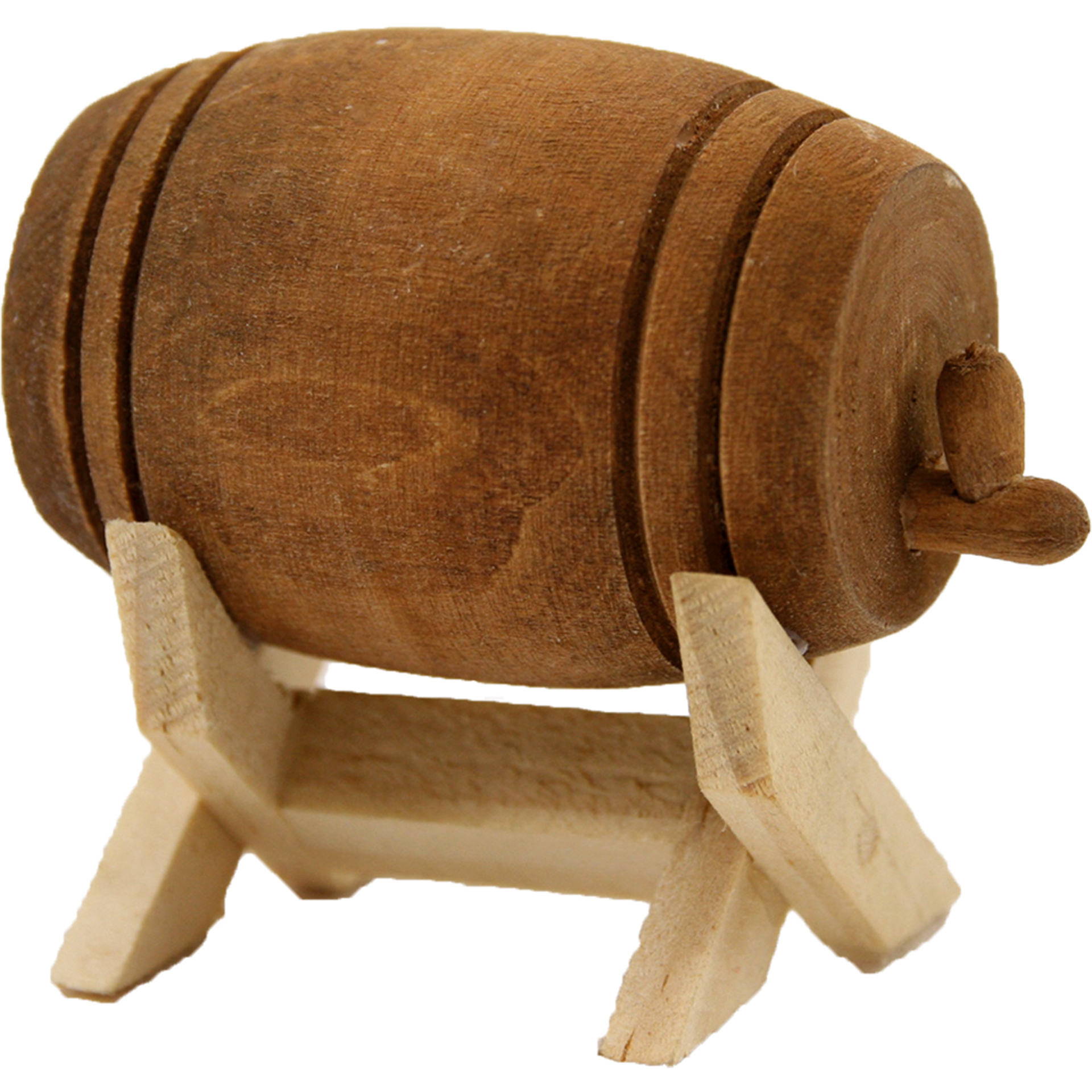 Weinfass auf Bock Krippenzubehör Weinfass auf Bock Krippenzubehör