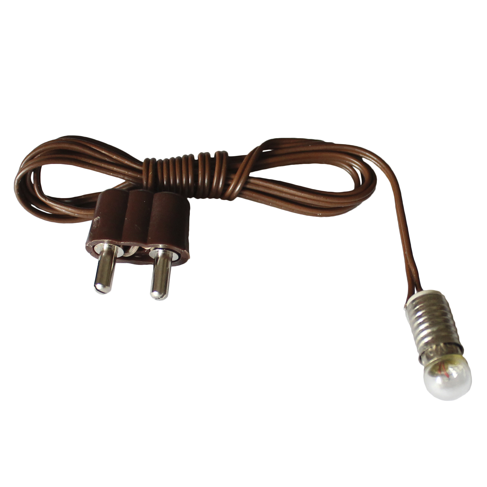 Birnchen mit Fassung, Kabel und Stecker