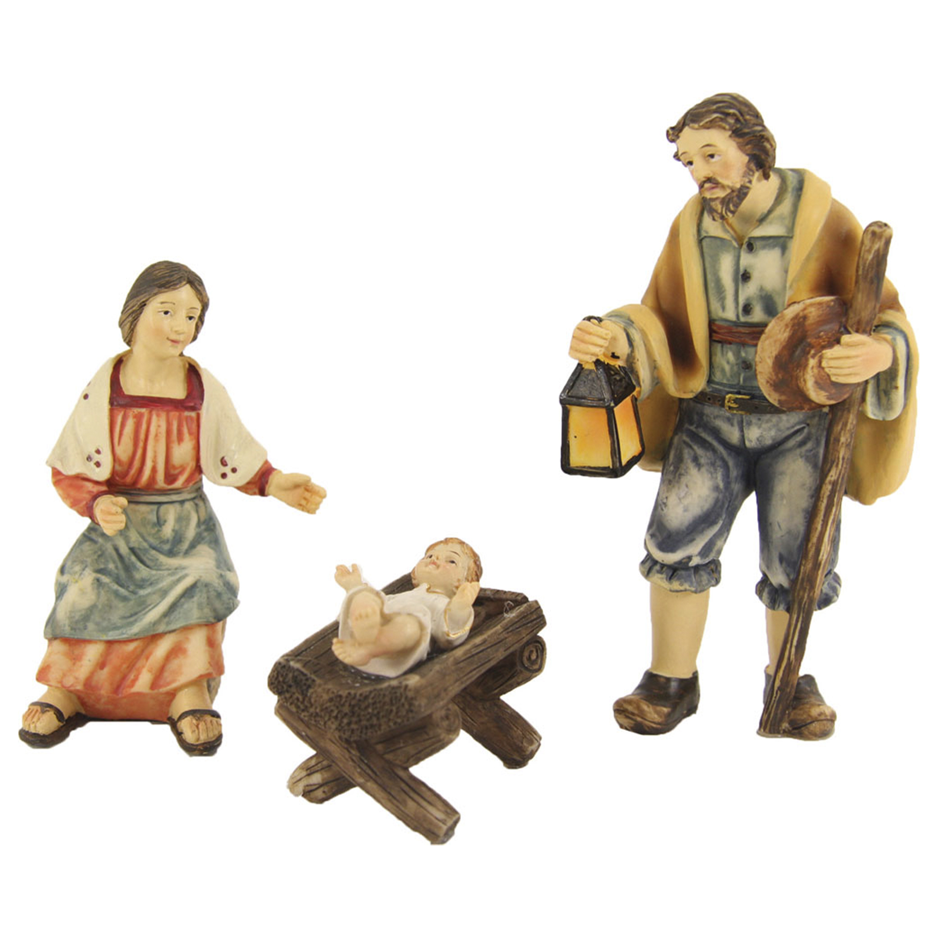 Hl. Familie Bauernkrippe Mari, Josef und das Jesuskind zur Bauernkrippe
